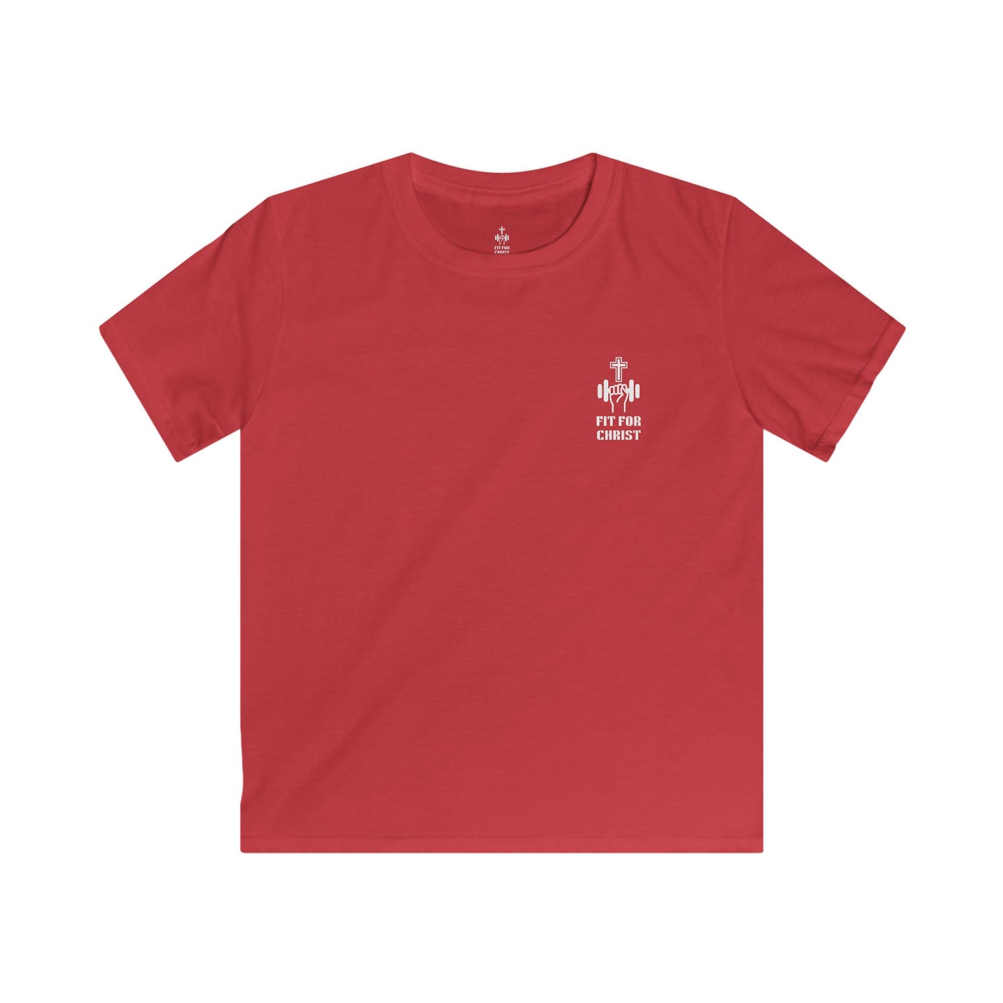 FIT FOR CHRIST Jesus is King Crown Kids Softstyle Tee