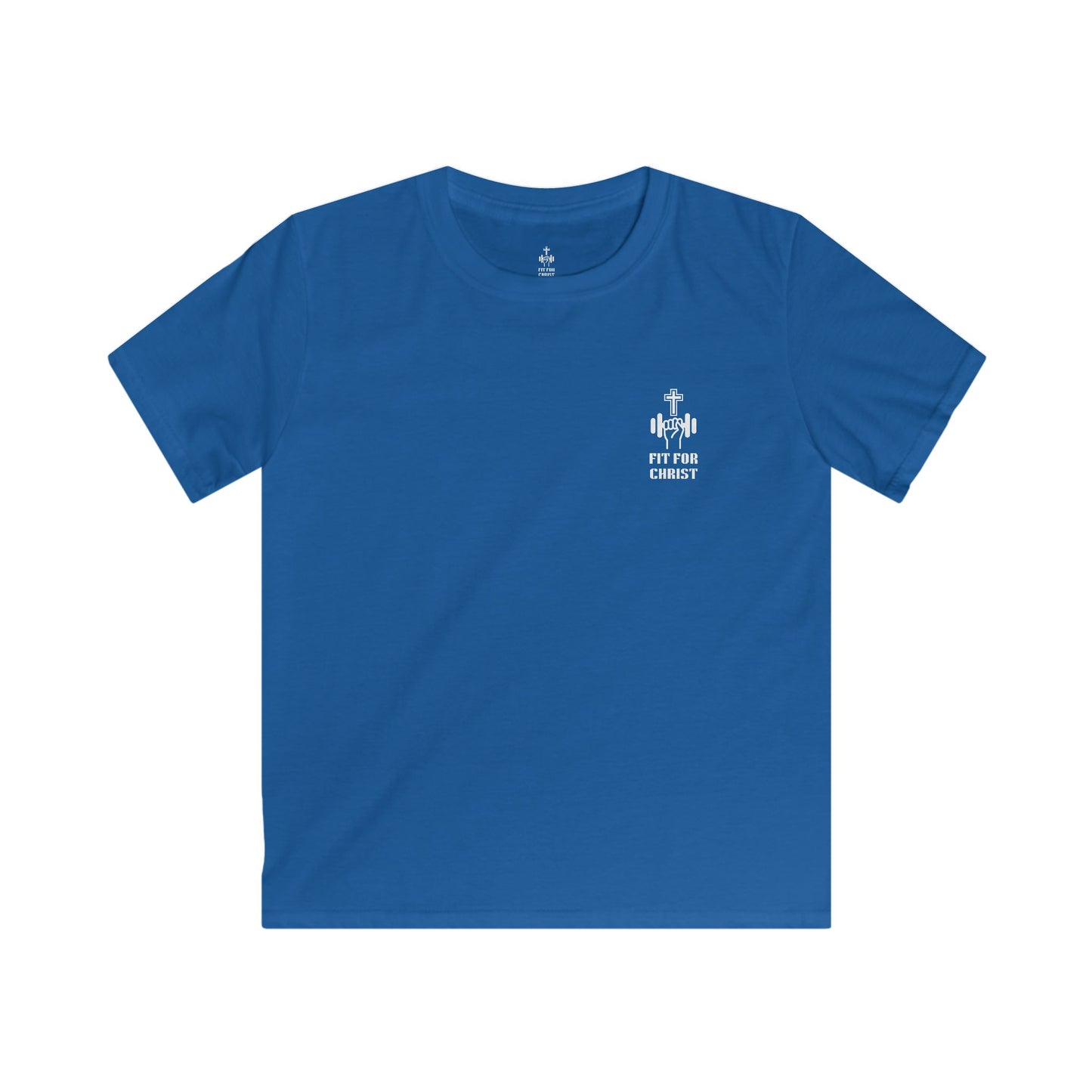 FIT FOR CHRIST Jesus is King Crown Kids Softstyle Tee