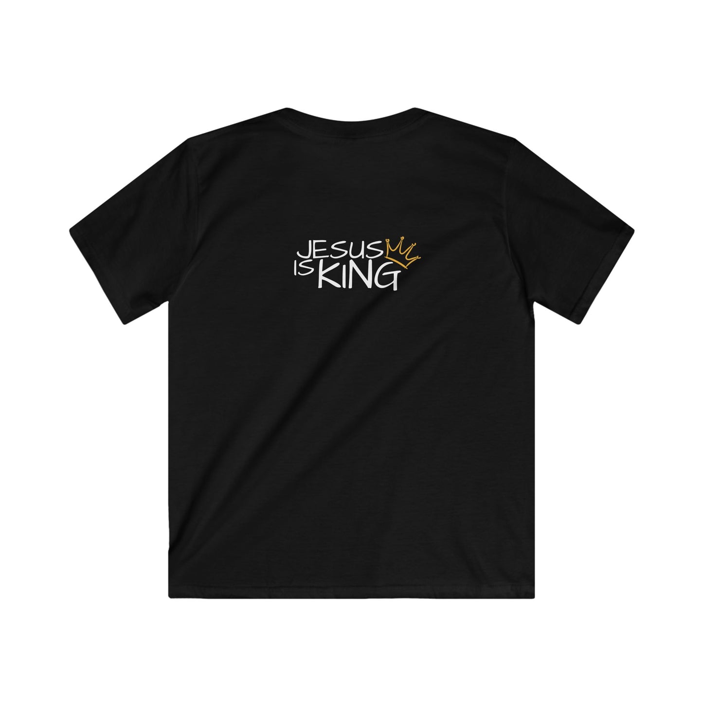FIT FOR CHRIST Jesus is King Crown Kids Softstyle Tee