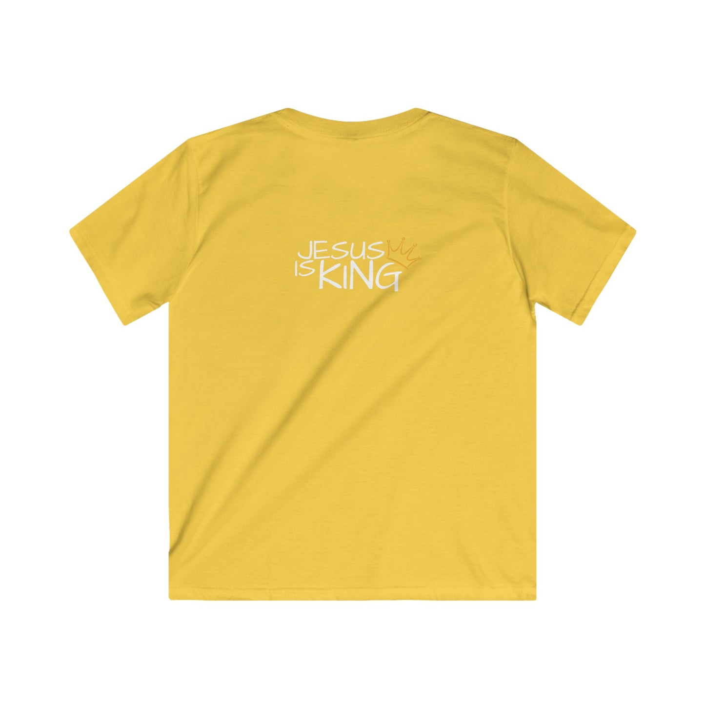 FIT FOR CHRIST Jesus is King Crown Kids Softstyle Tee