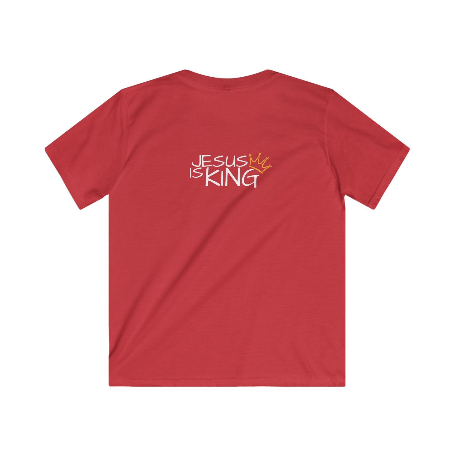 FIT FOR CHRIST Jesus is King Crown Kids Softstyle Tee
