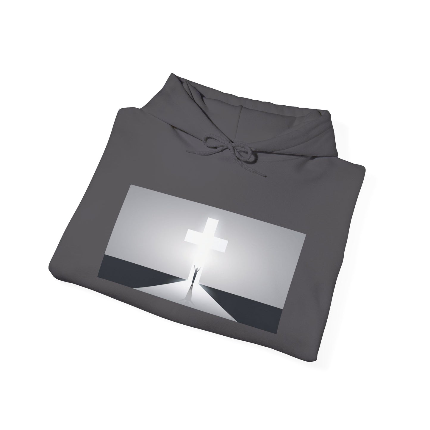Walk towards the Cross Unisex Heavy Blend™ Hooded Sweatshirt