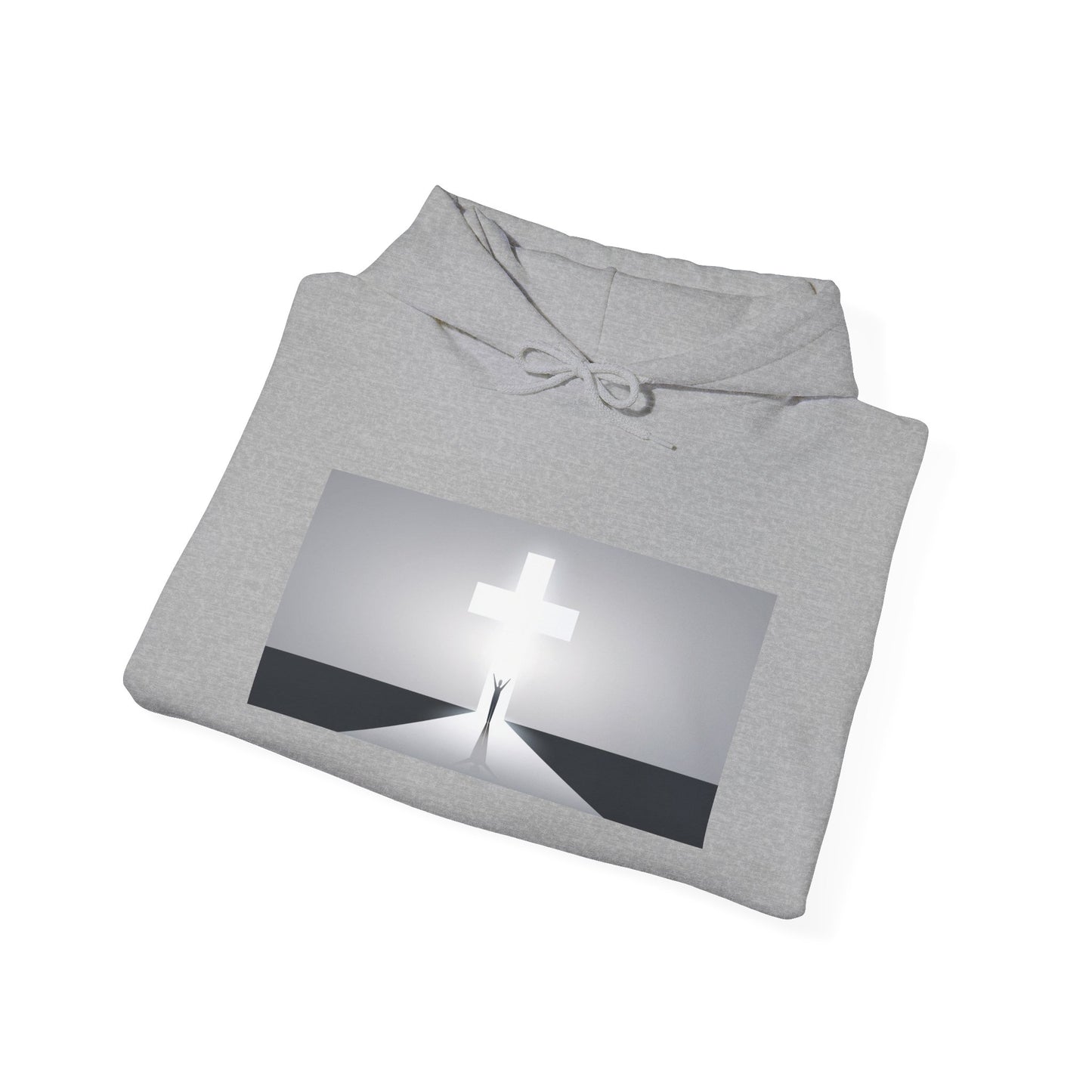 Walk towards the Cross Unisex Heavy Blend™ Hooded Sweatshirt