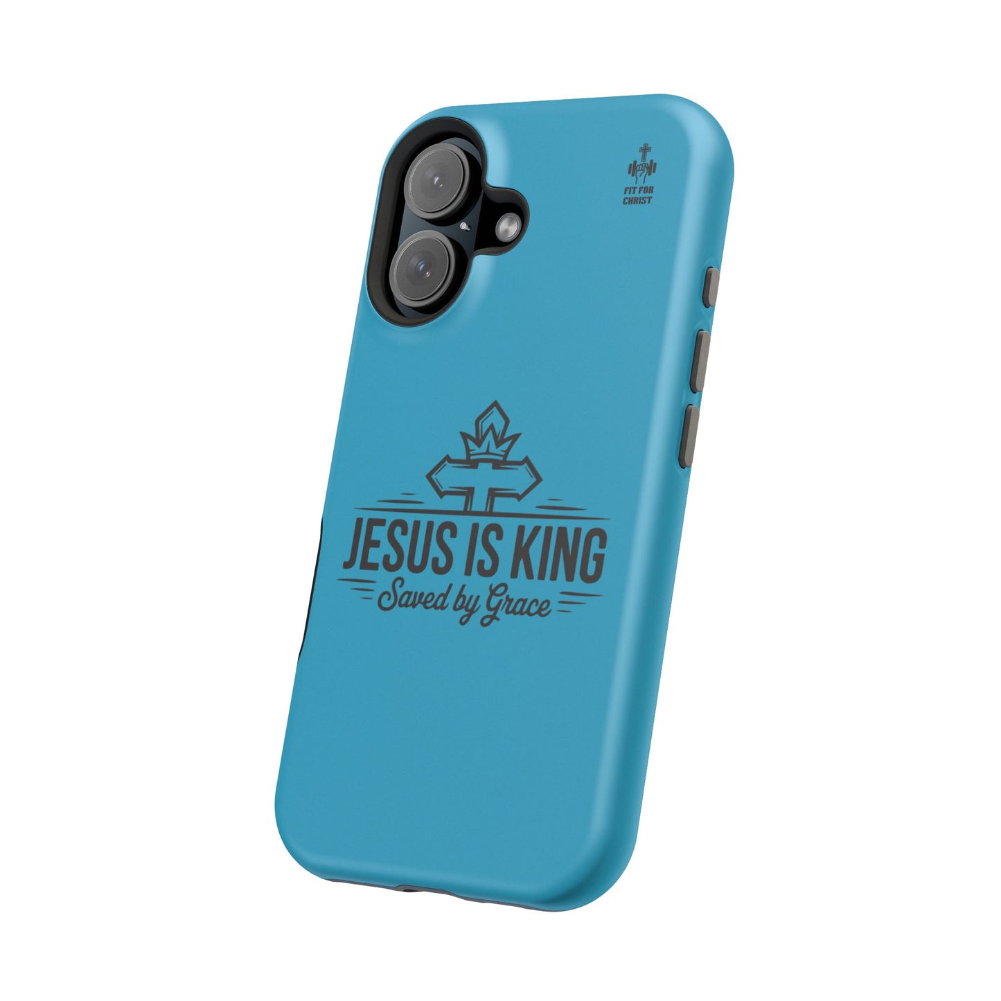 Magnetic Tough Phone Case: Jesus is King, Christian Cell Phone Cover, Gift for Believers, Durable Case for Daily Use, Faith Accessories