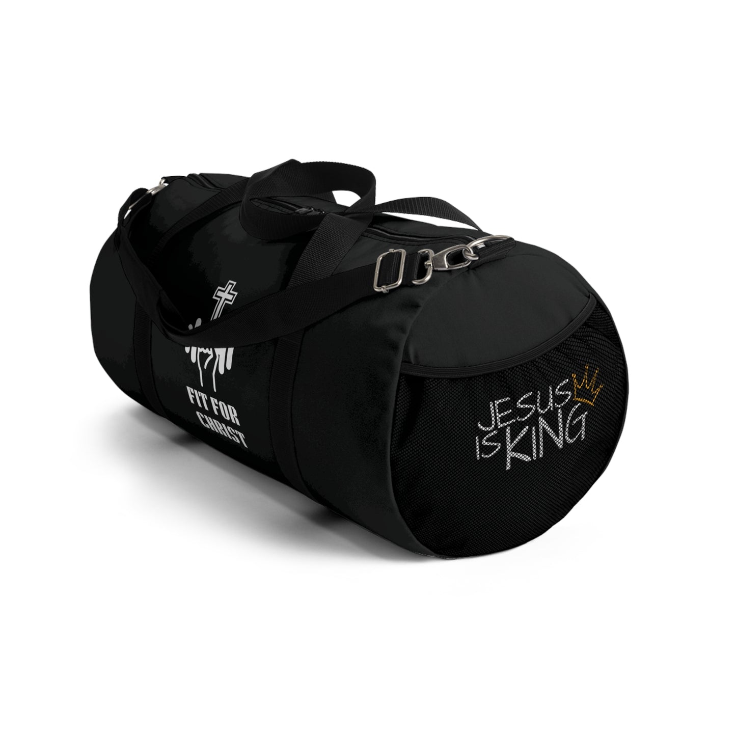 Black Fit for Christ Duffel Bag for Gym & Fitness, Perfect for Workouts, Faith-Based Gifts, Christian Sports Bag, Travel Companion
