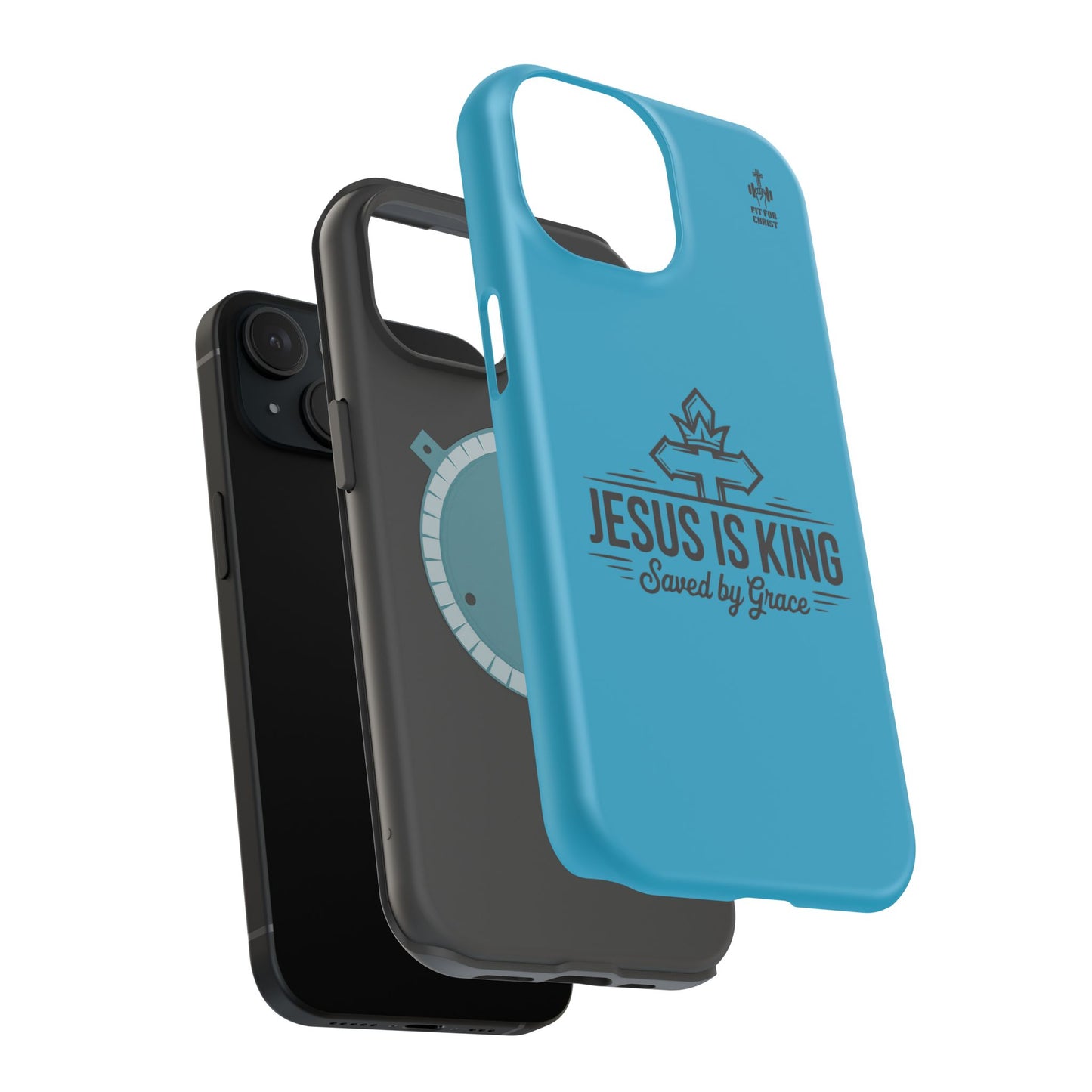 Magnetic Tough Phone Case: Jesus is King, Christian Cell Phone Cover, Gift for Believers, Durable Case for Daily Use, Faith Accessories