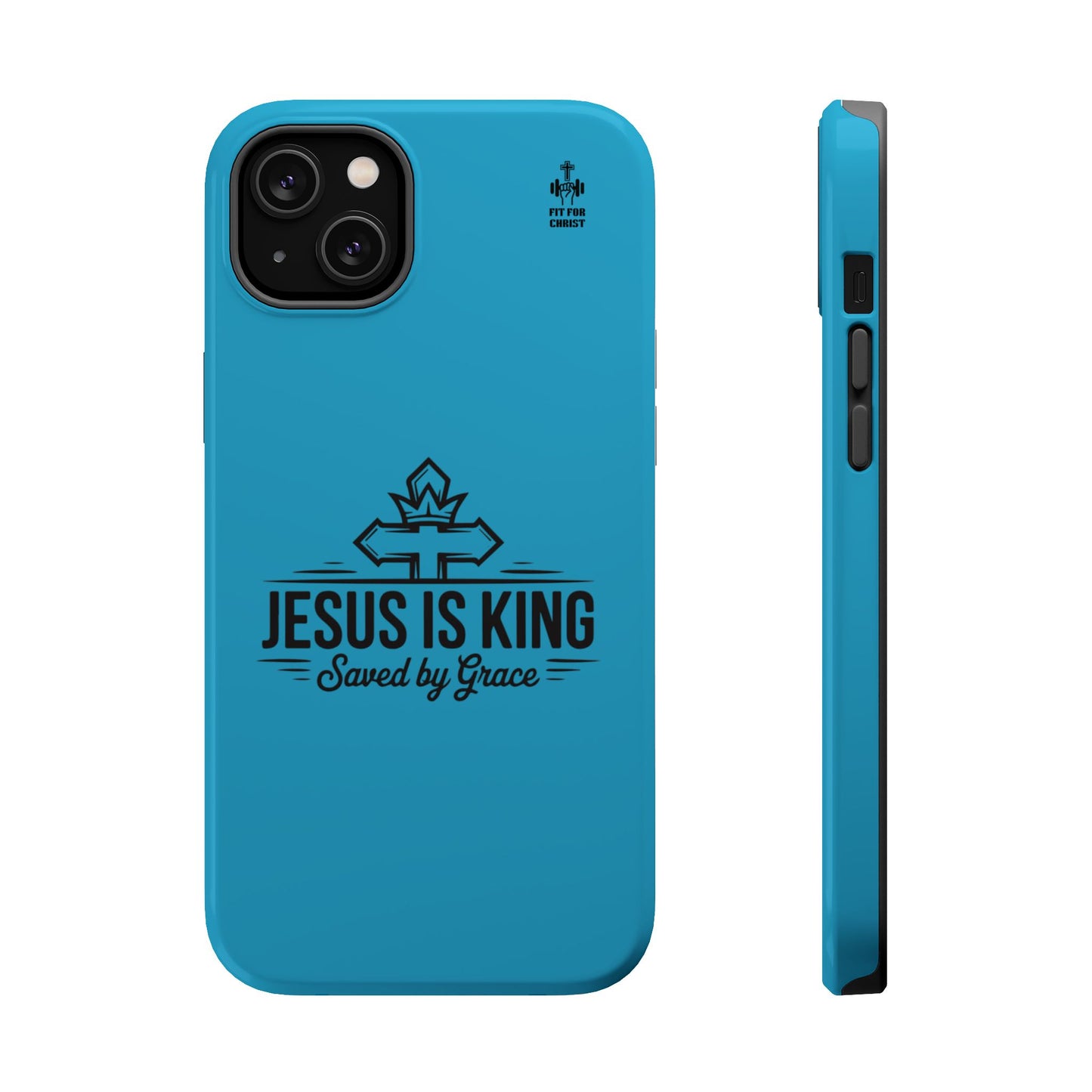 Magnetic Tough Phone Case: Jesus is King, Christian Cell Phone Cover, Gift for Believers, Durable Case for Daily Use, Faith Accessories