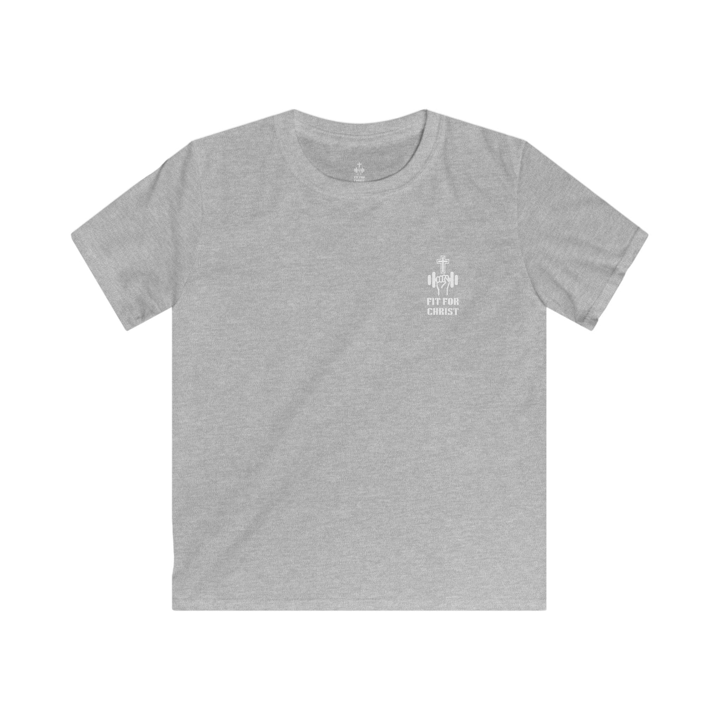FIT FOR CHRIST Jesus is King Crown Kids Softstyle Tee