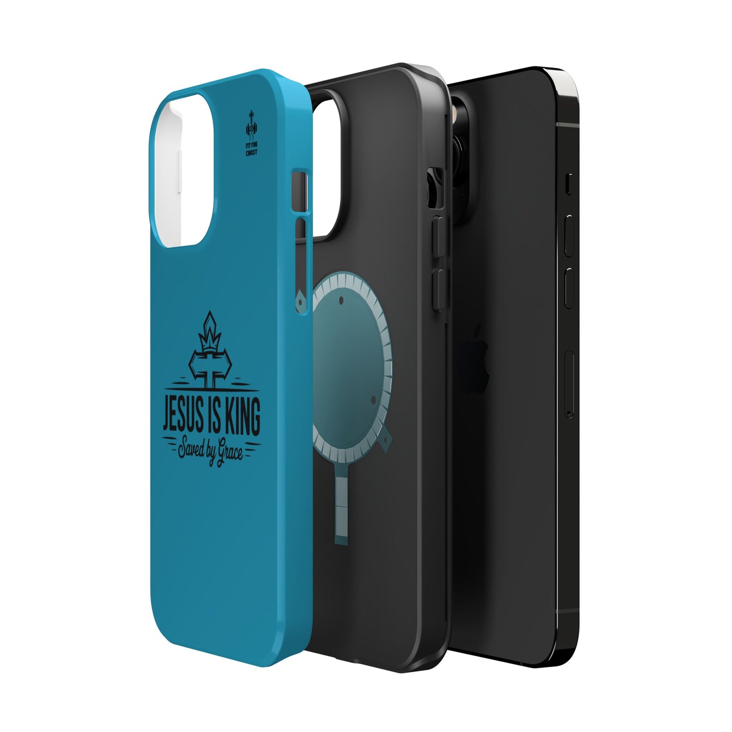 Magnetic Tough Phone Case: Jesus is King, Christian Cell Phone Cover, Gift for Believers, Durable Case for Daily Use, Faith Accessories