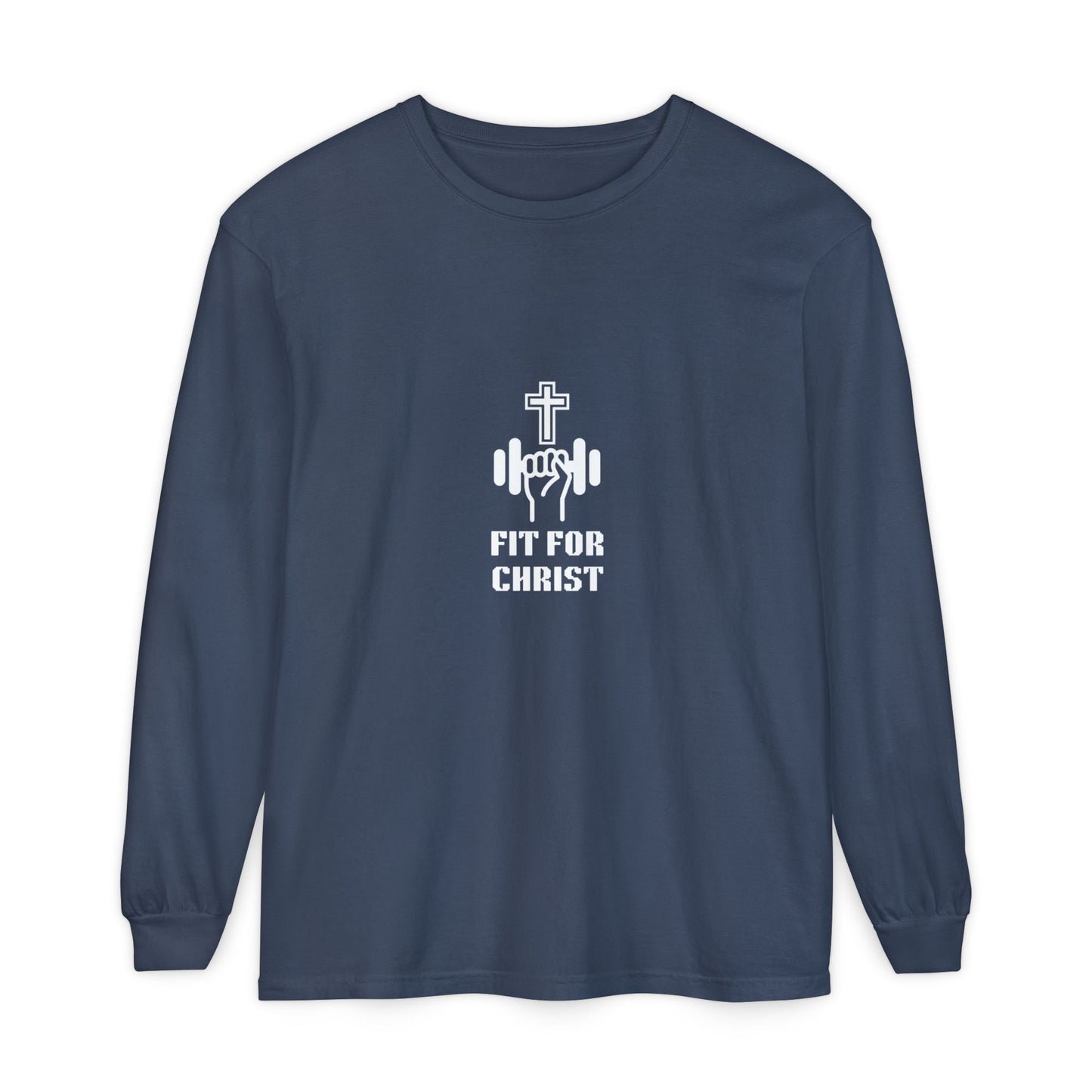 FIT FOR CHRIST Unisex Garment-dyed Long Sleeve T-Shirt