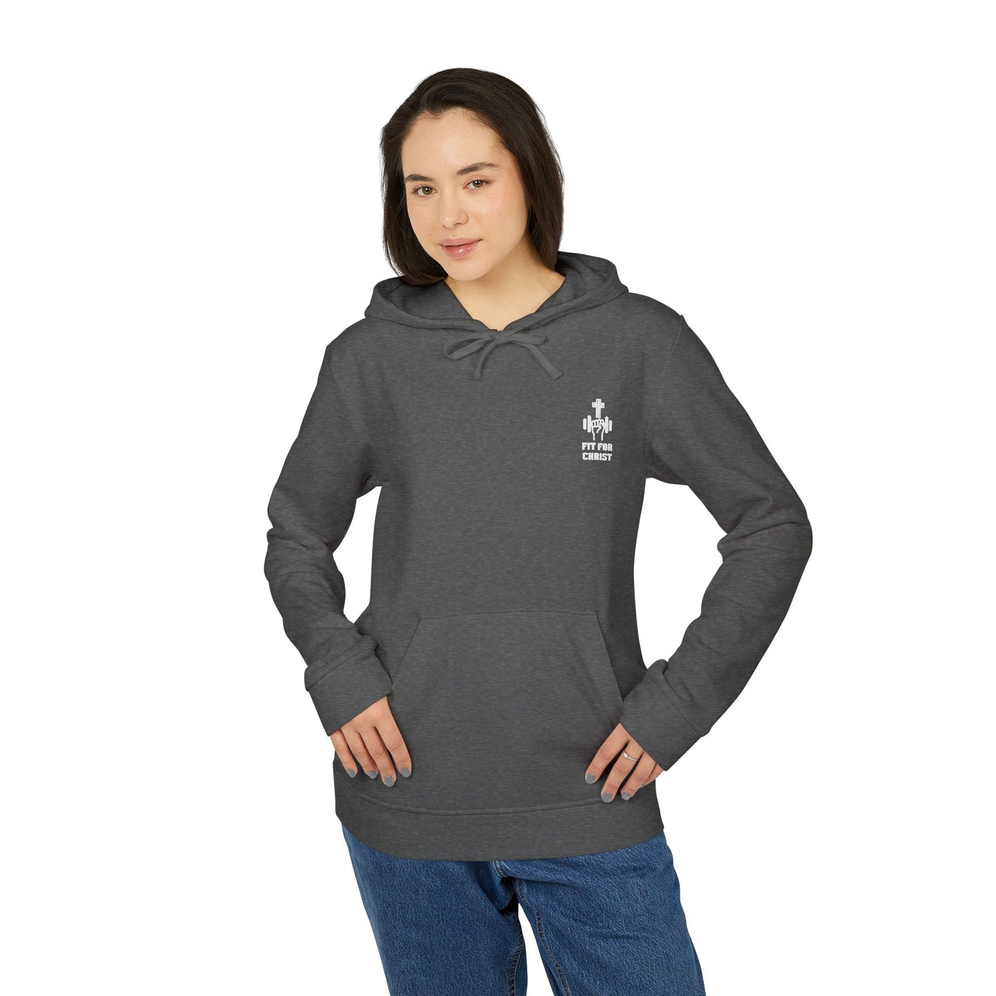 Faith-Inspired Fleece Hoodie, Cozy Comfort Wear, Unisex Casual Hoodie, Religious Apparel, Stylish Gift for Believers