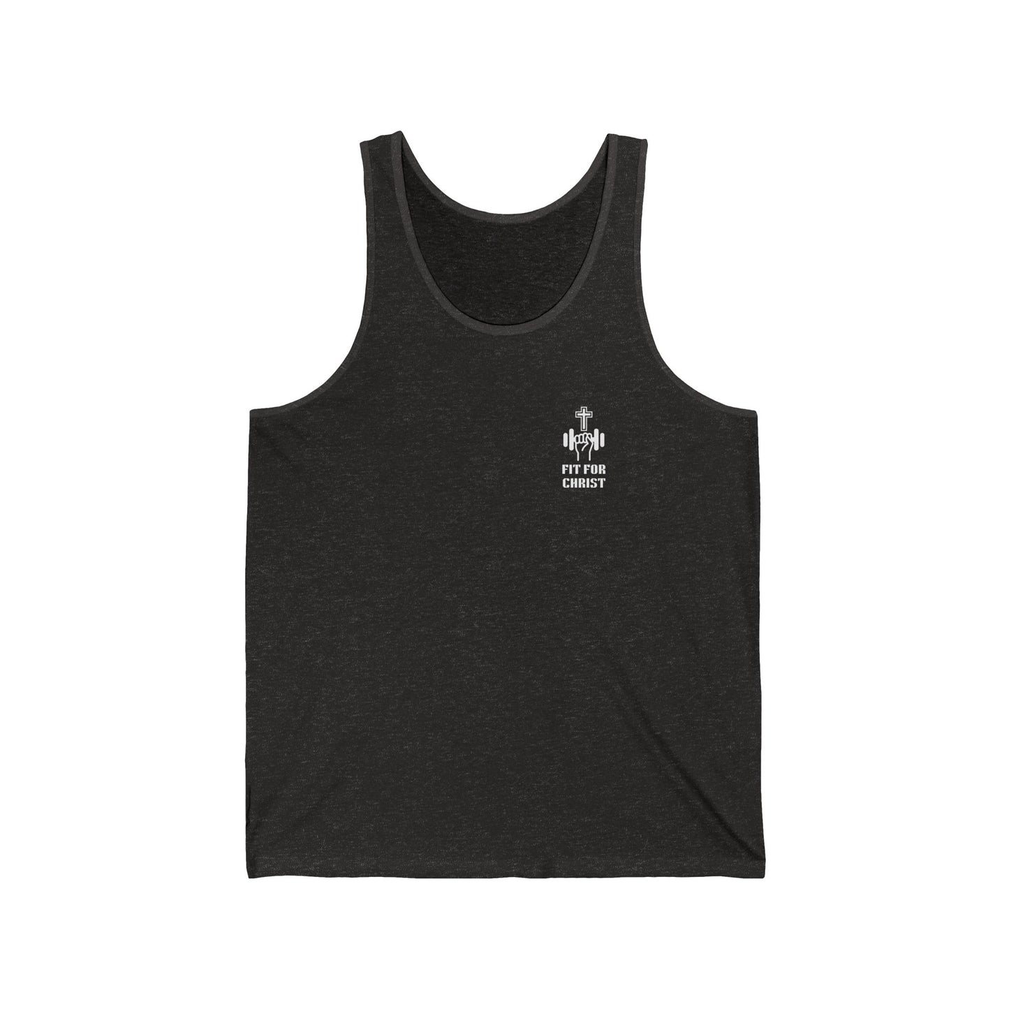 Unisex Jersey Tank Top - Fit for Christ Workout Shirt, Gym Wear, Faith-Based Apparel, Christian Fitness Gear, Inspirational Gift