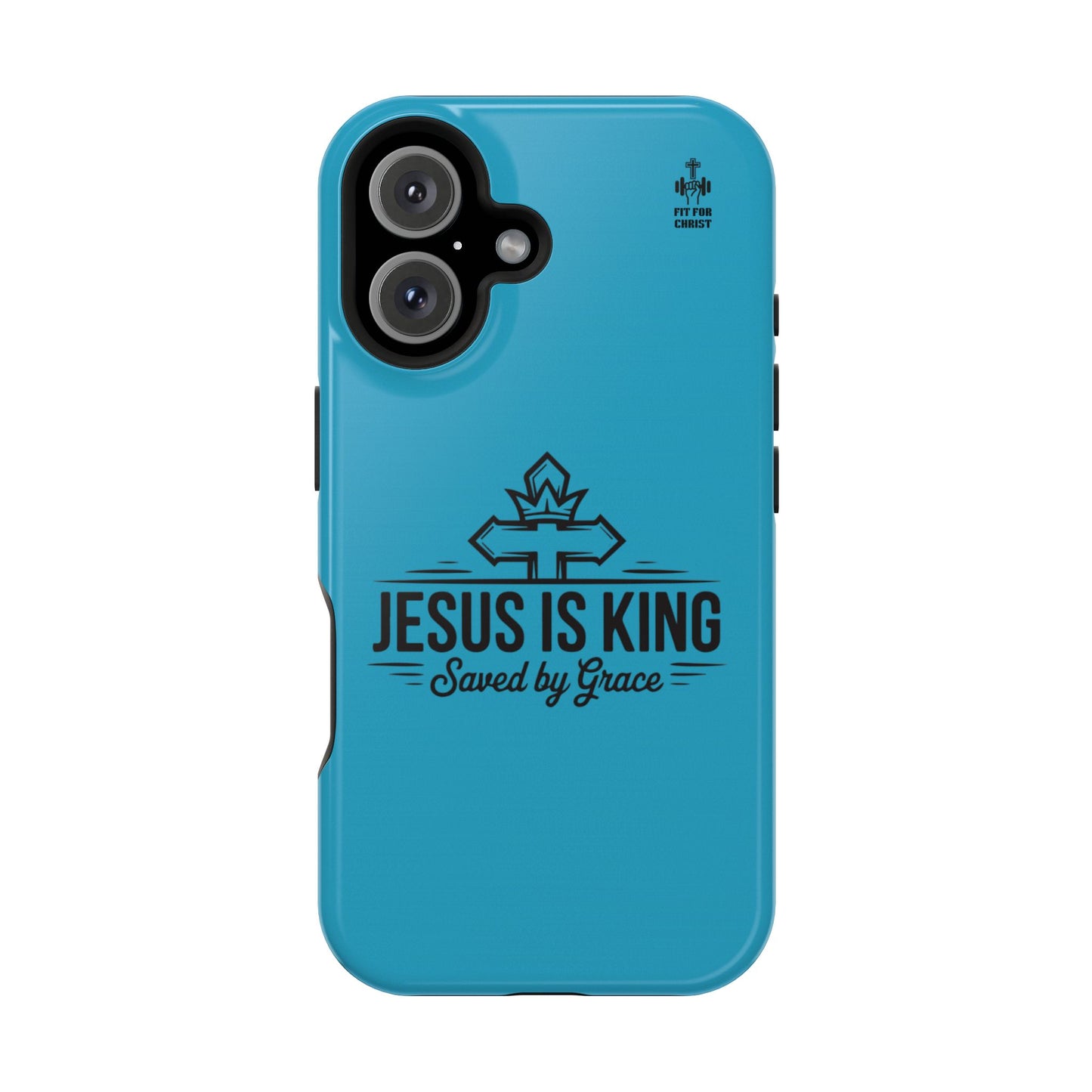 Magnetic Tough Phone Case: Jesus is King, Christian Cell Phone Cover, Gift for Believers, Durable Case for Daily Use, Faith Accessories
