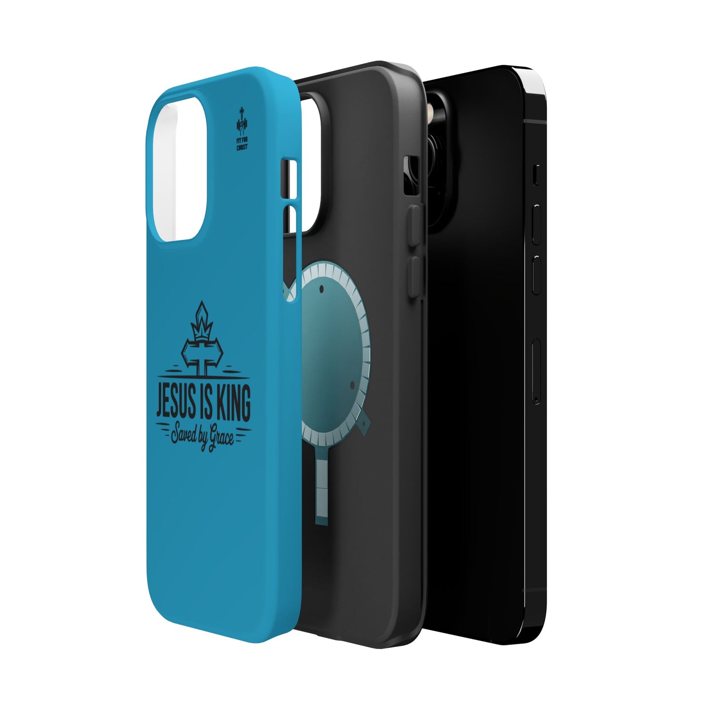 Magnetic Tough Phone Case: Jesus is King, Christian Cell Phone Cover, Gift for Believers, Durable Case for Daily Use, Faith Accessories