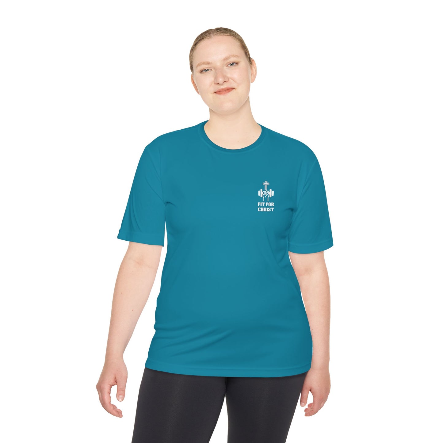 Jesus is King with a crown Unisex Moisture Wicking Tee