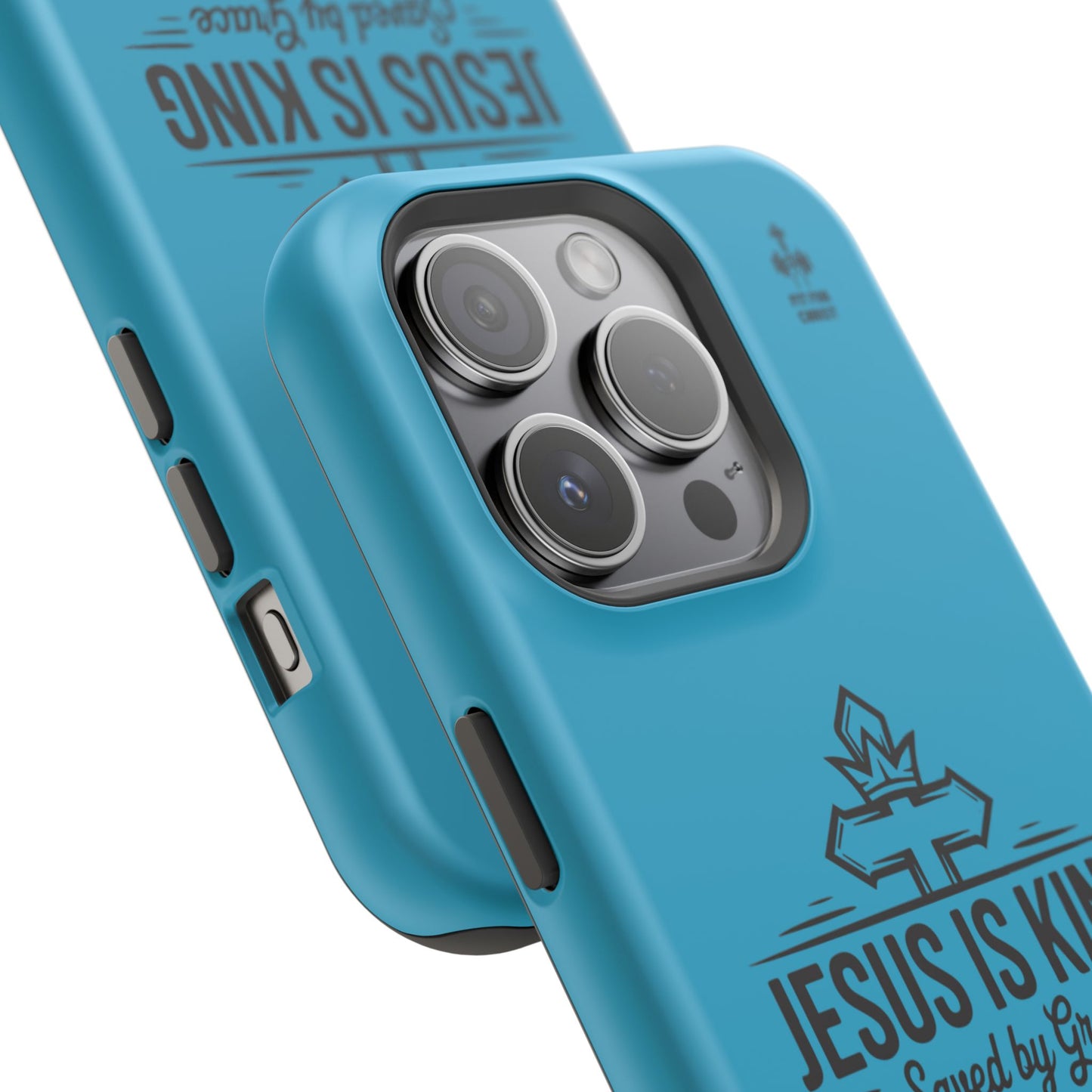Magnetic Tough Phone Case: Jesus is King, Christian Cell Phone Cover, Gift for Believers, Durable Case for Daily Use, Faith Accessories