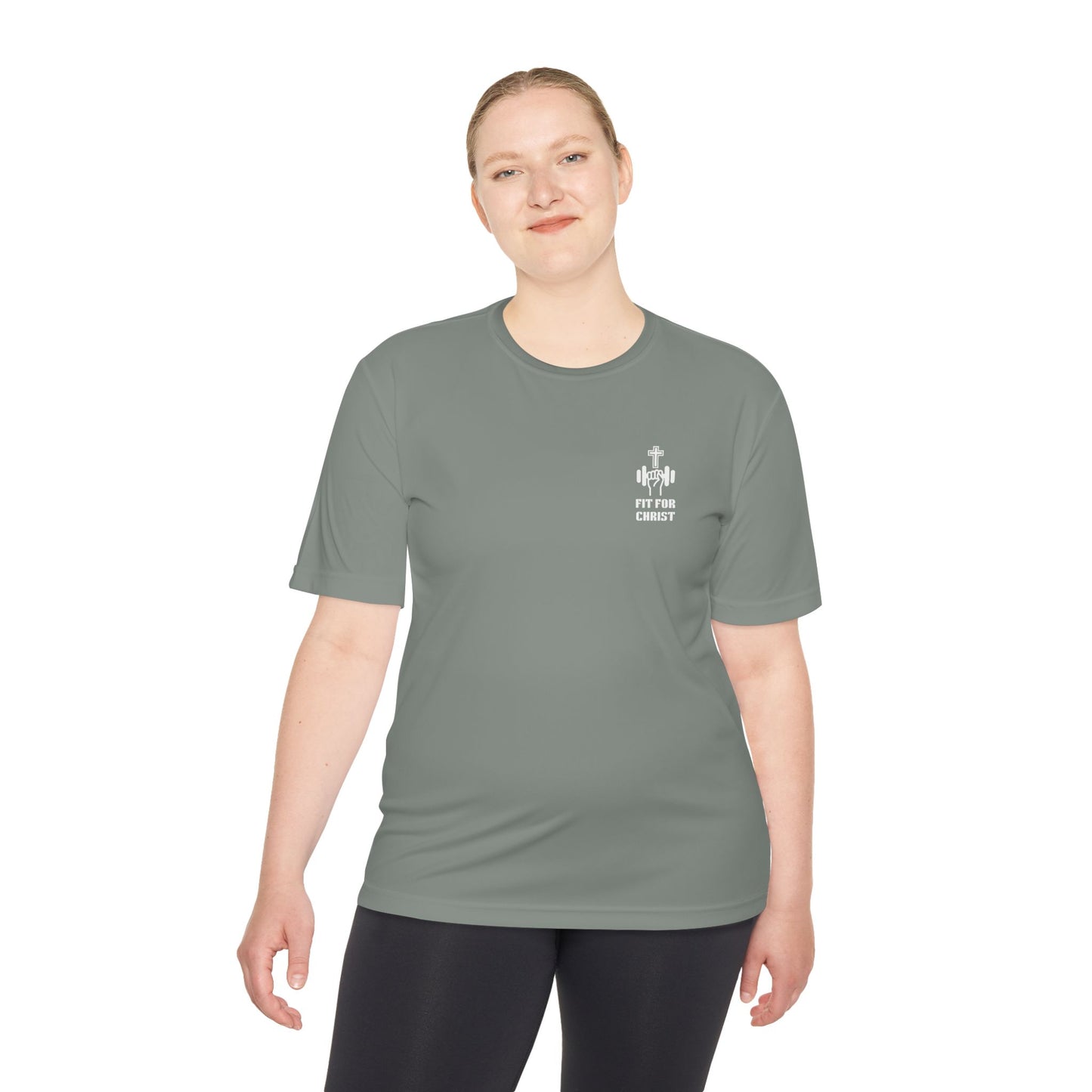Jesus is King with a crown Unisex Moisture Wicking Tee