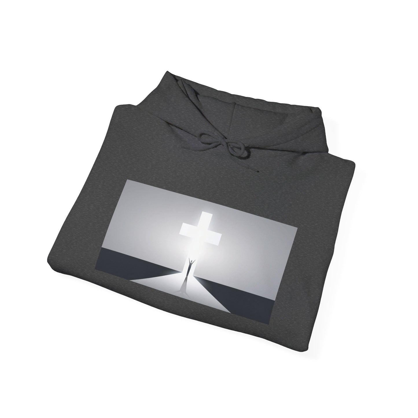 Walk towards the Cross Unisex Heavy Blend™ Hooded Sweatshirt