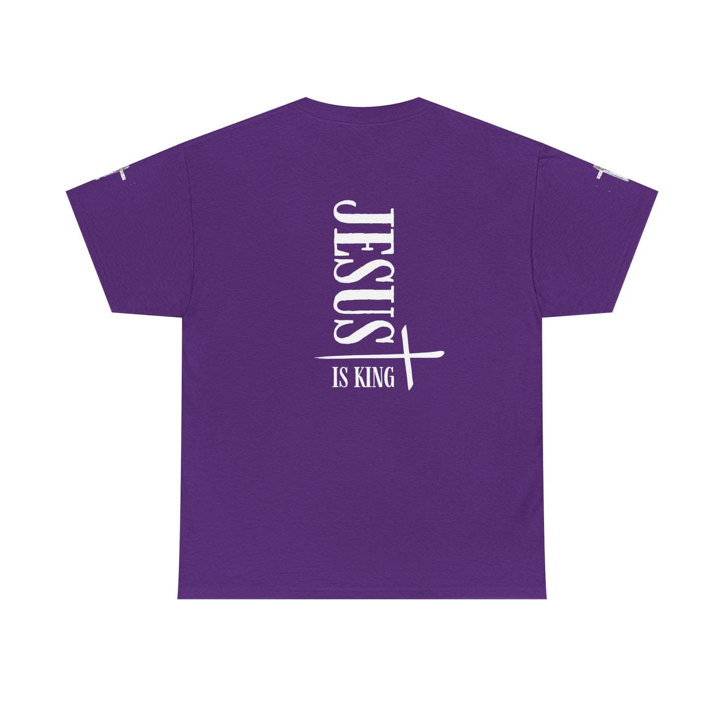 Jesus is King Casual Graphic Tee, Unisex Heavy Cotton Tee for Everyday Wear, Gifts for Him or Her, Birthday Celebration, Summer Vibes, Trending Apparel