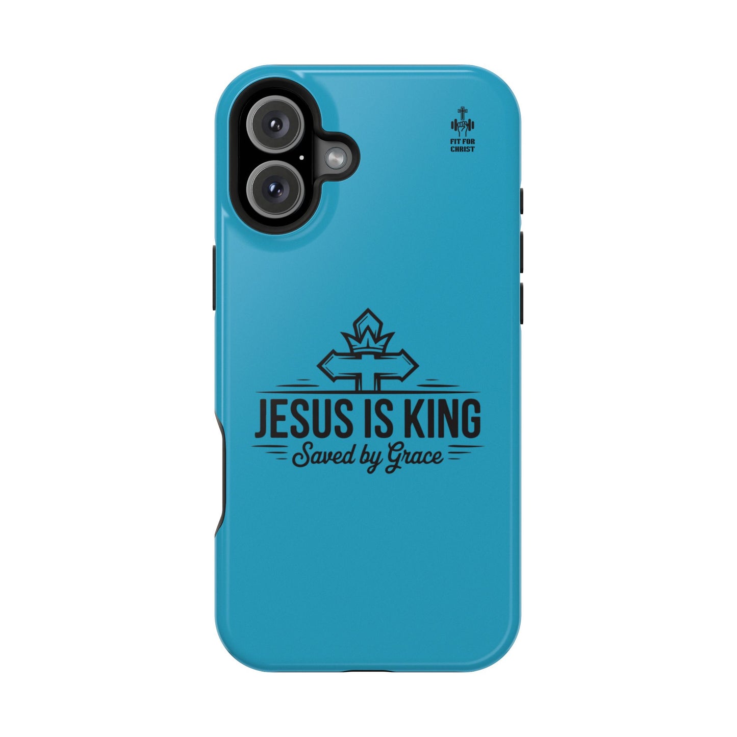 Magnetic Tough Phone Case: Jesus is King, Christian Cell Phone Cover, Gift for Believers, Durable Case for Daily Use, Faith Accessories
