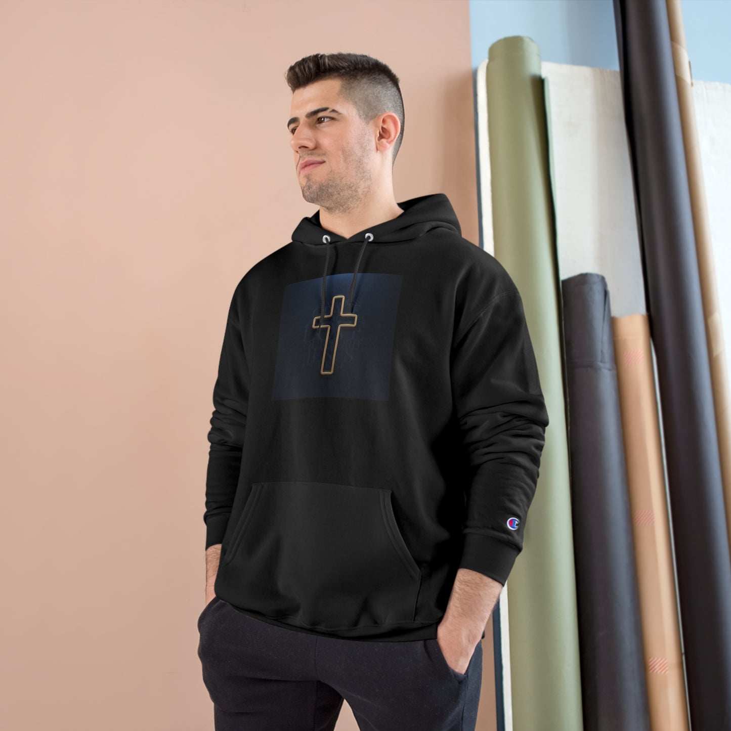 Christian Cross Champion Hoodie