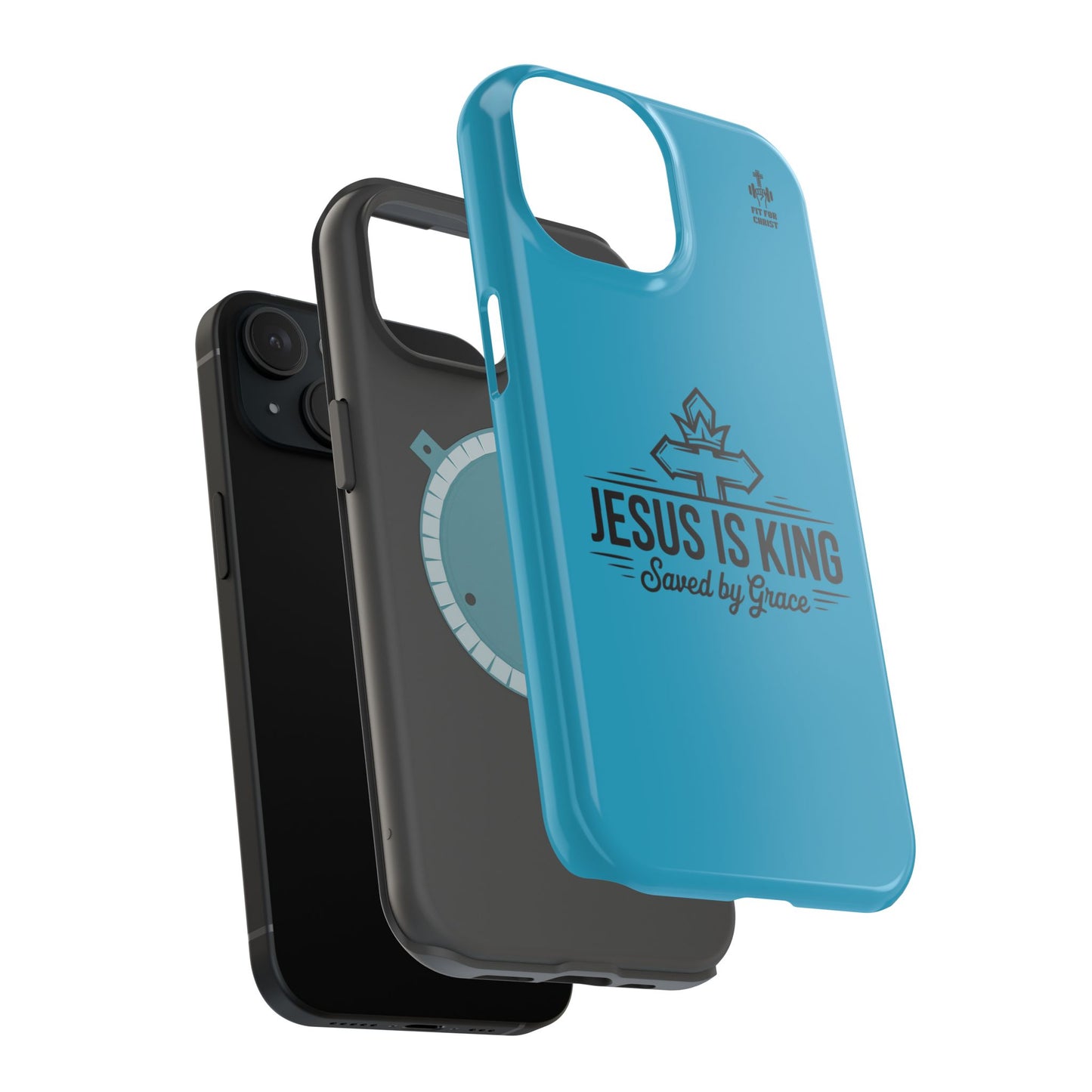 Magnetic Tough Phone Case: Jesus is King, Christian Cell Phone Cover, Gift for Believers, Durable Case for Daily Use, Faith Accessories