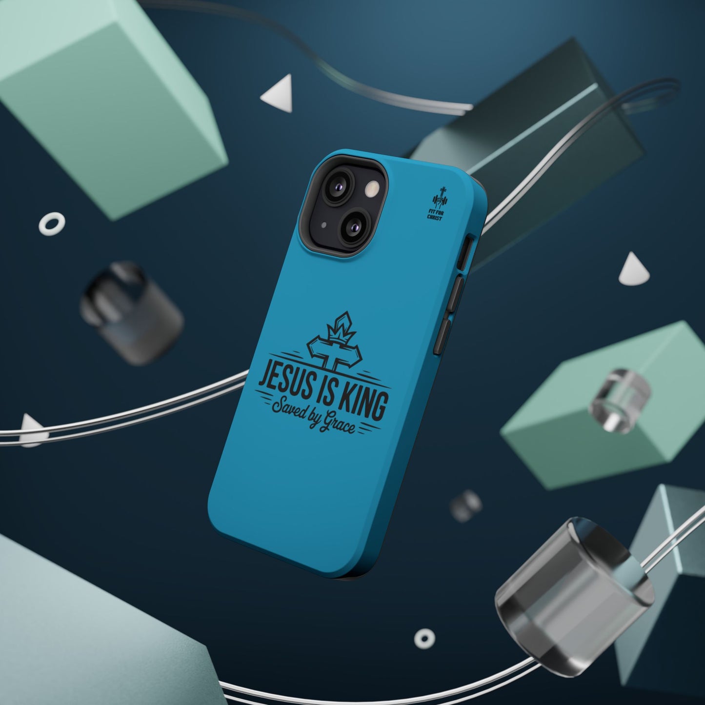 Magnetic Tough Phone Case: Jesus is King, Christian Cell Phone Cover, Gift for Believers, Durable Case for Daily Use, Faith Accessories