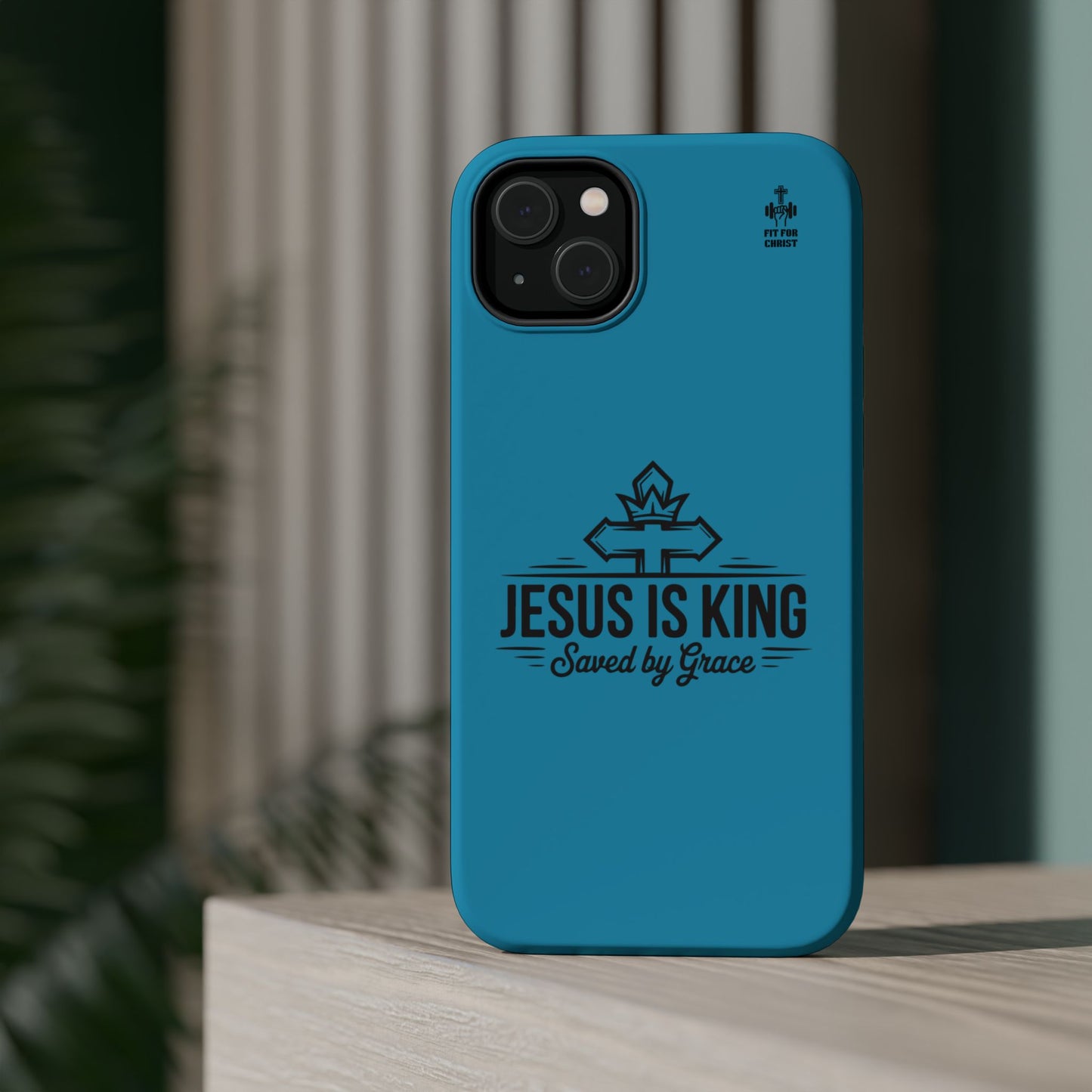 Magnetic Tough Phone Case: Jesus is King, Christian Cell Phone Cover, Gift for Believers, Durable Case for Daily Use, Faith Accessories