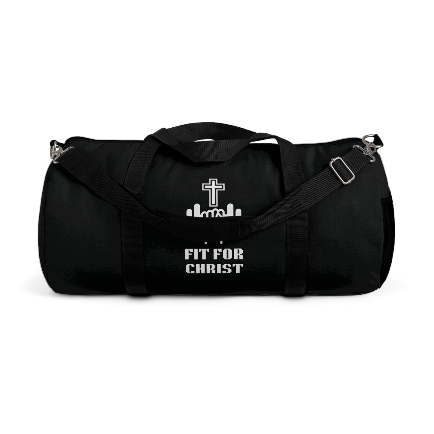 Black Fit for Christ Duffel Bag for Gym & Fitness, Perfect for Workouts, Faith-Based Gifts, Christian Sports Bag, Travel Companion