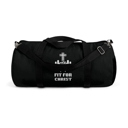 Black Fit for Christ Duffel Bag for Gym & Fitness, Perfect for Workouts, Faith-Based Gifts, Christian Sports Bag, Travel Companion