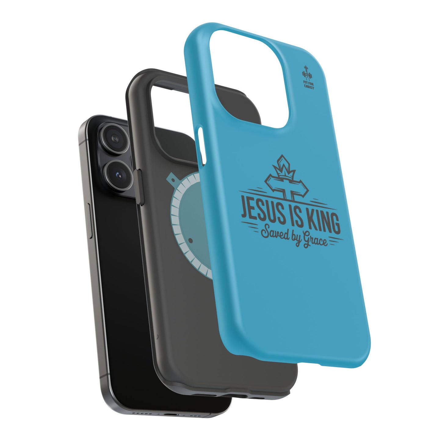 Magnetic Tough Phone Case: Jesus is King, Christian Cell Phone Cover, Gift for Believers, Durable Case for Daily Use, Faith Accessories