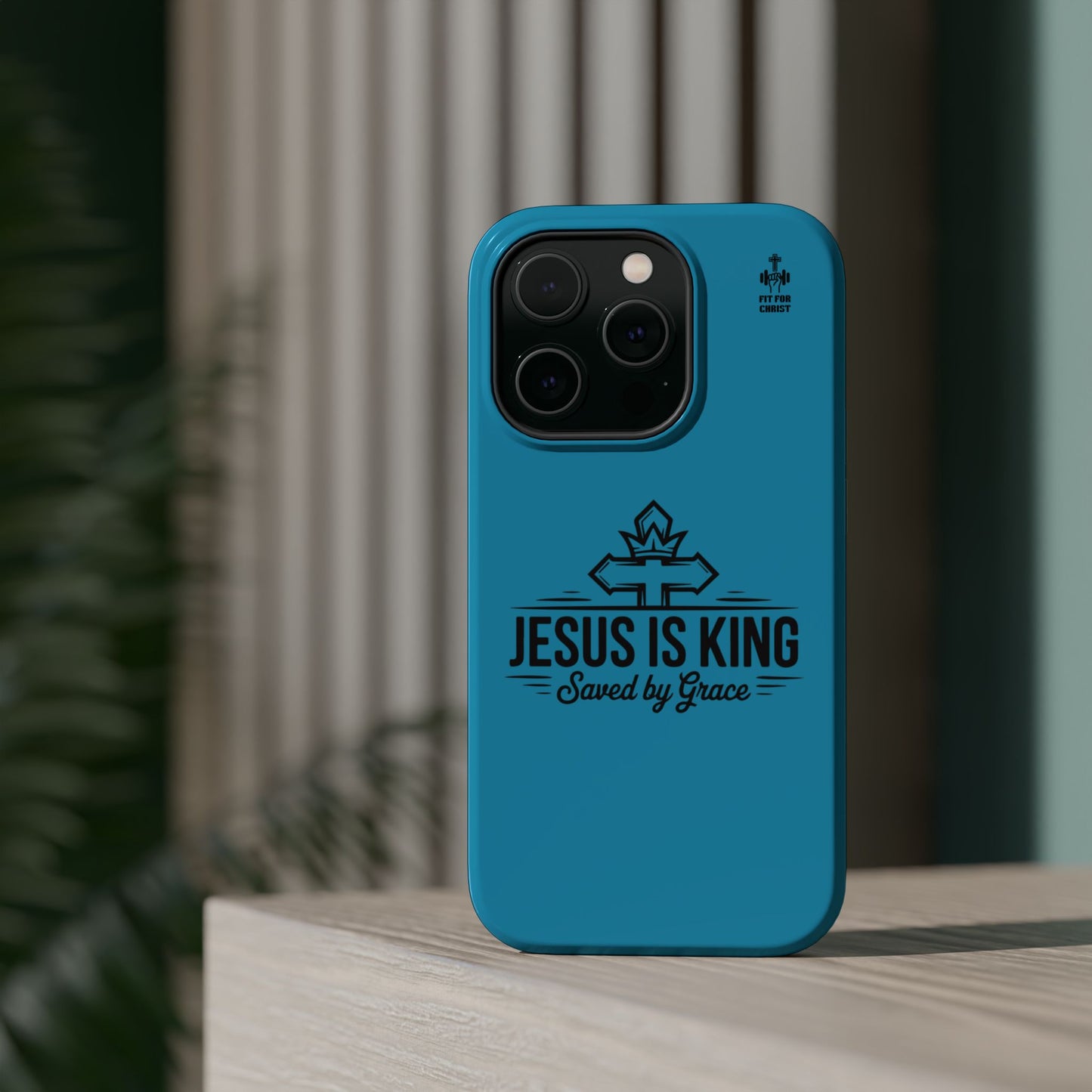 Magnetic Tough Phone Case: Jesus is King, Christian Cell Phone Cover, Gift for Believers, Durable Case for Daily Use, Faith Accessories