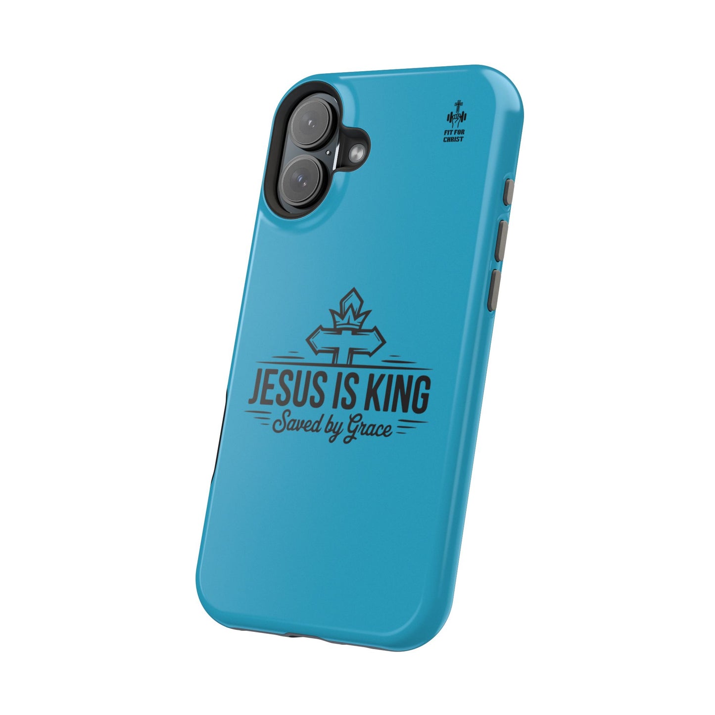 Magnetic Tough Phone Case: Jesus is King, Christian Cell Phone Cover, Gift for Believers, Durable Case for Daily Use, Faith Accessories