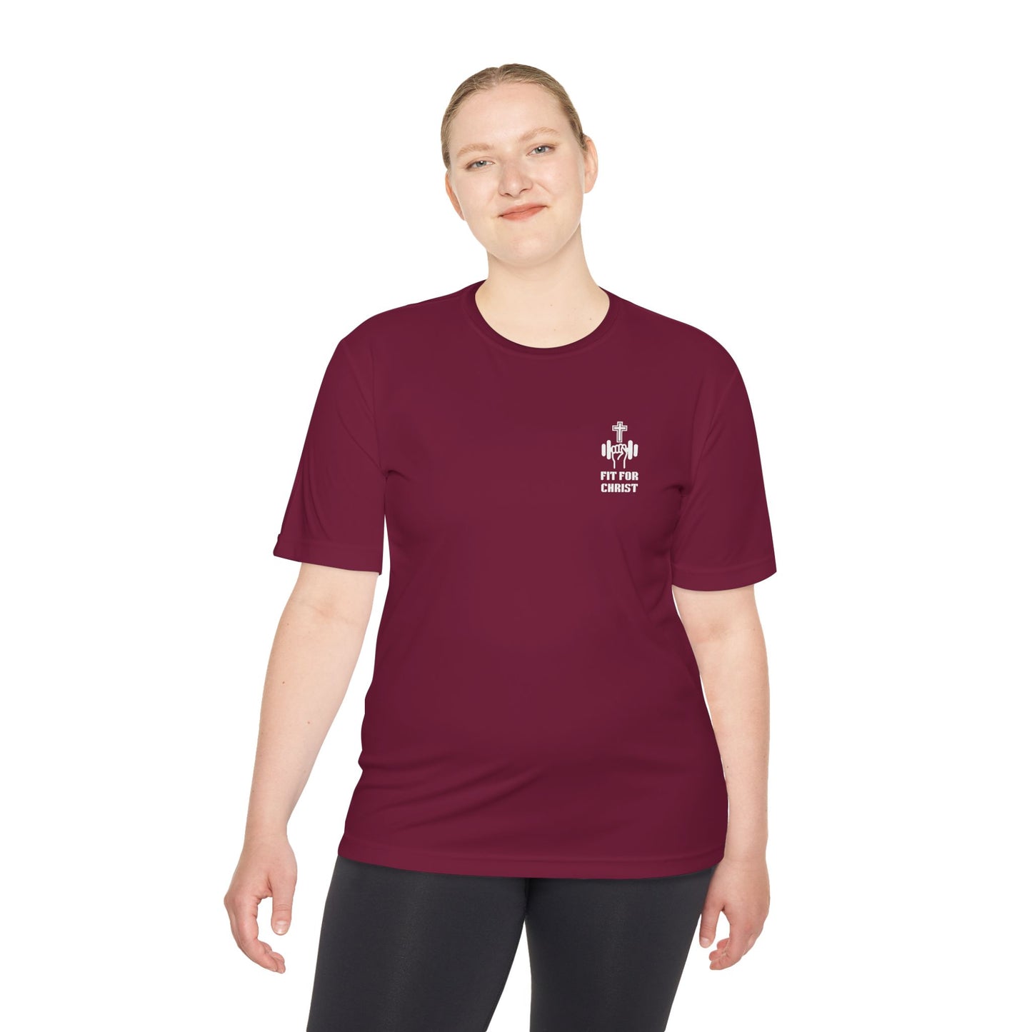 Jesus is King with a crown Unisex Moisture Wicking Tee