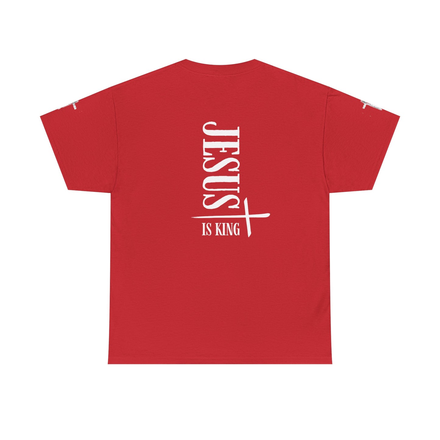 Jesus is King Casual Graphic Tee, Unisex Heavy Cotton Tee for Everyday Wear, Gifts for Him or Her, Birthday Celebration, Summer Vibes, Trending Apparel