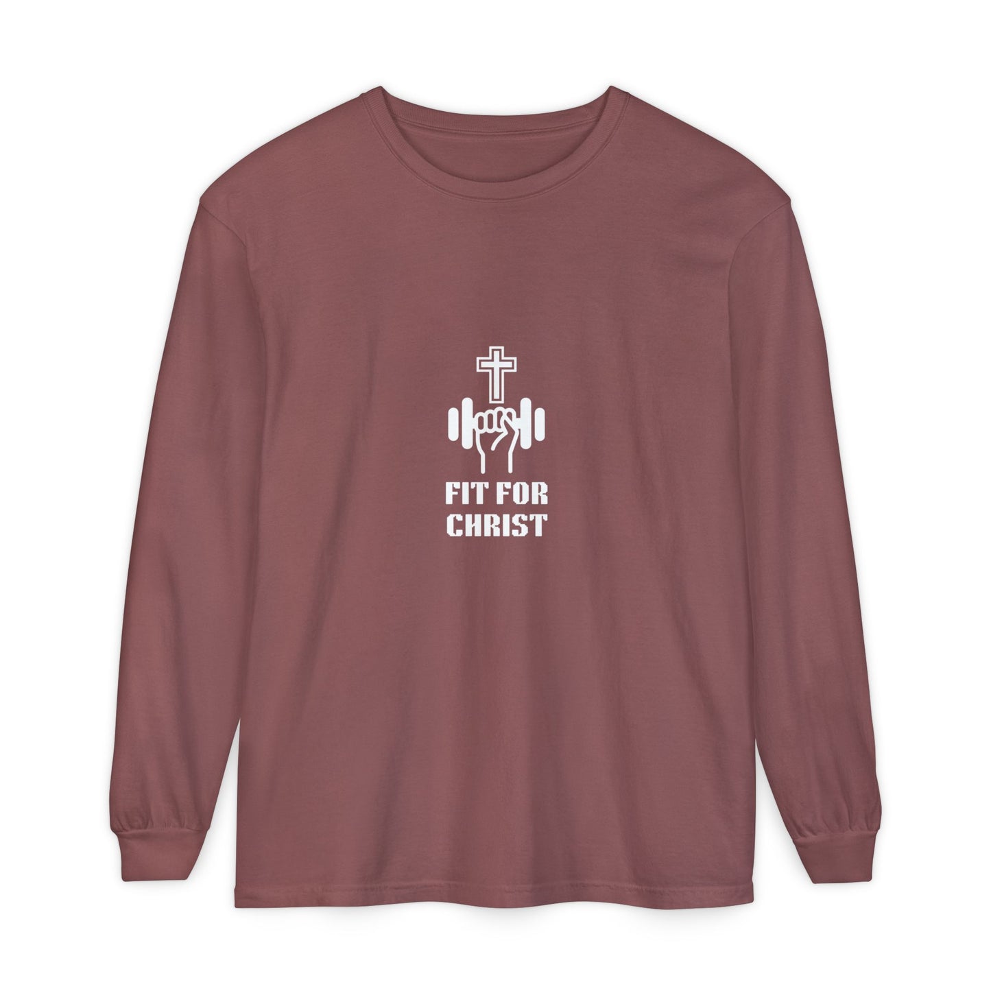 FIT FOR CHRIST Unisex Garment-dyed Long Sleeve T-Shirt