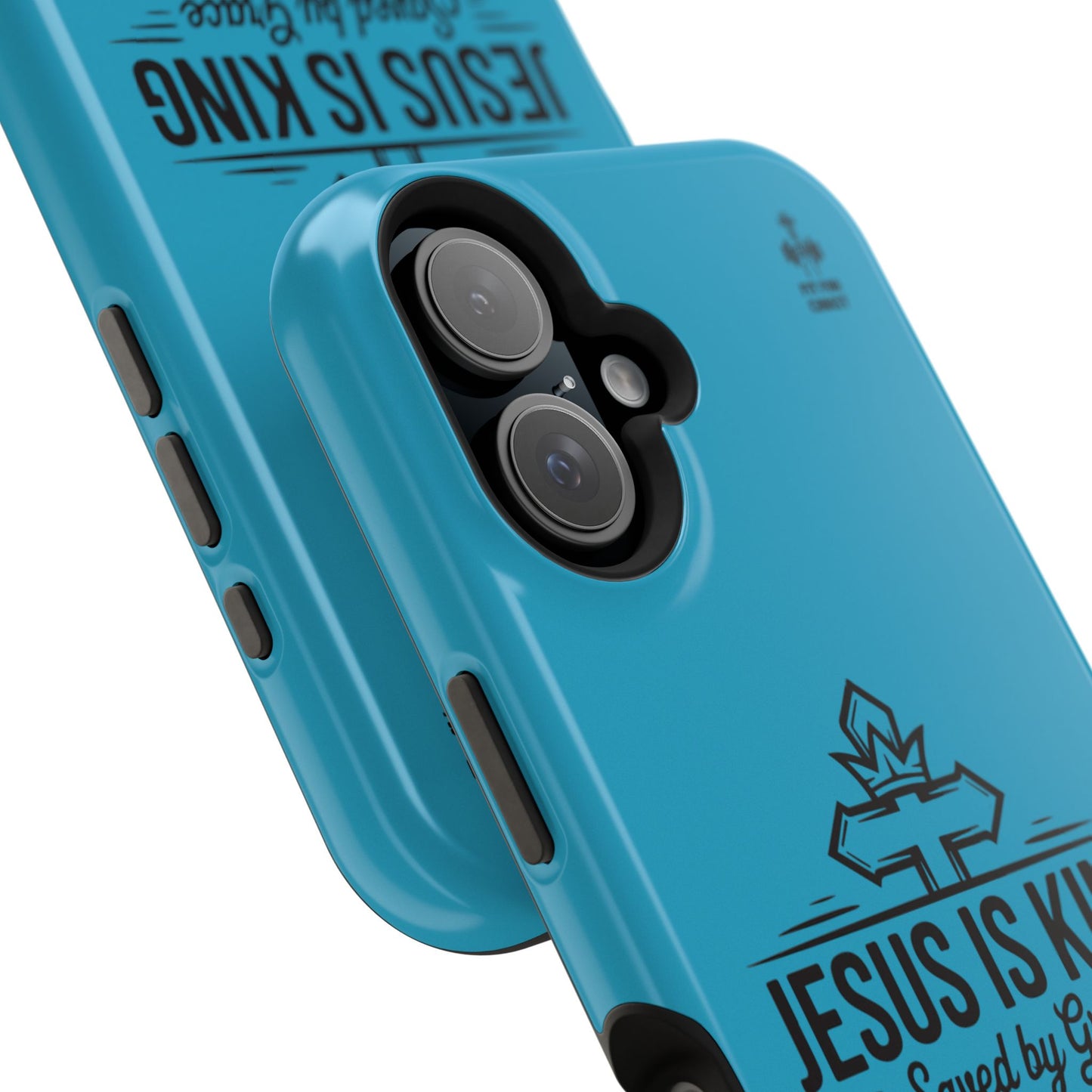 Magnetic Tough Phone Case: Jesus is King, Christian Cell Phone Cover, Gift for Believers, Durable Case for Daily Use, Faith Accessories