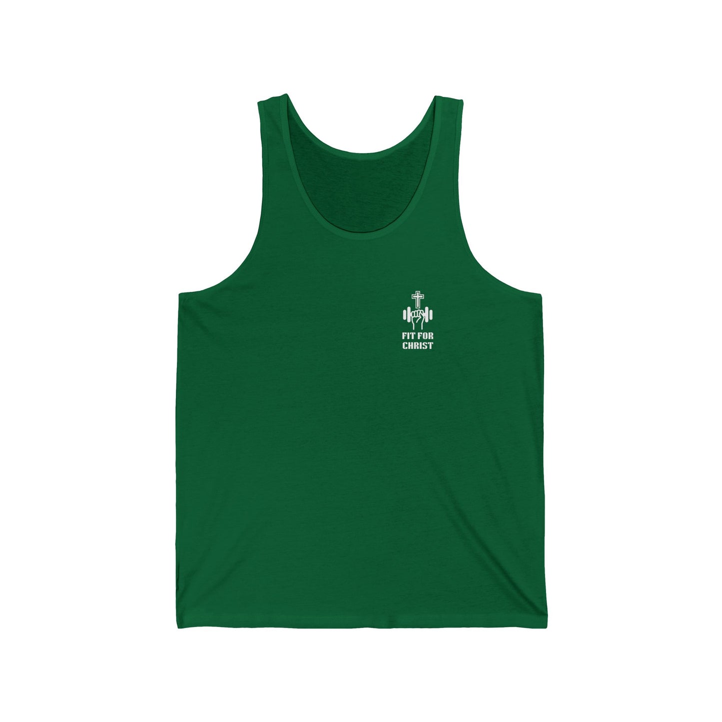 Unisex Jersey Tank Top - Fit for Christ Workout Shirt, Gym Wear, Faith-Based Apparel, Christian Fitness Gear, Inspirational Gift