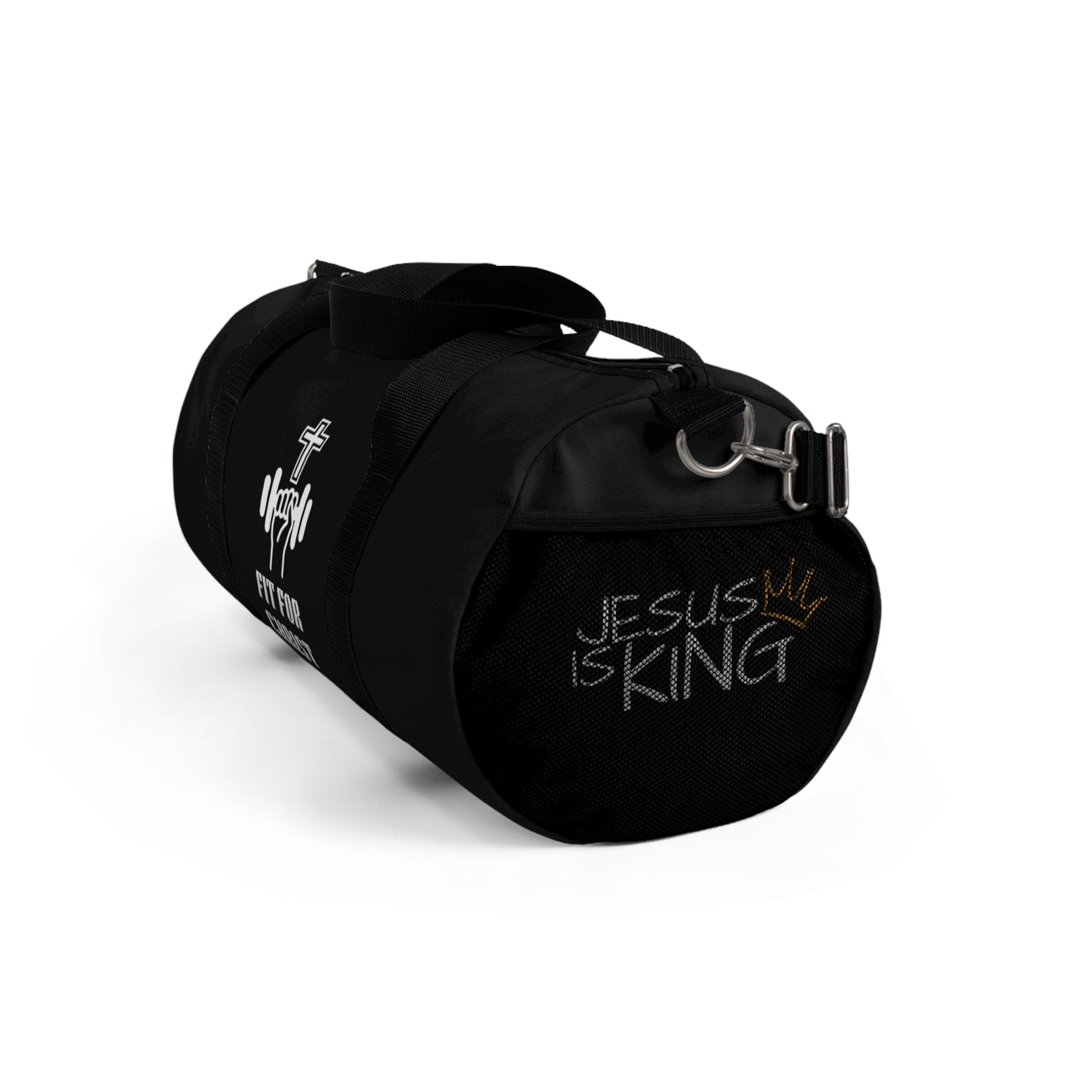 Black Fit for Christ Duffel Bag for Gym & Fitness, Perfect for Workouts, Faith-Based Gifts, Christian Sports Bag, Travel Companion