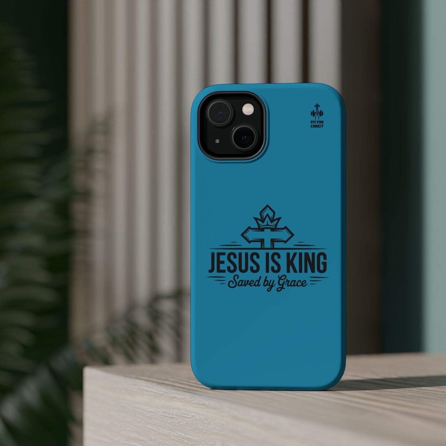 Magnetic Tough Phone Case: Jesus is King, Christian Cell Phone Cover, Gift for Believers, Durable Case for Daily Use, Faith Accessories