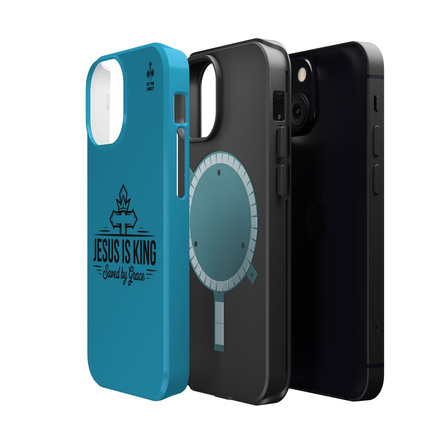 Magnetic Tough Phone Case: Jesus is King, Christian Cell Phone Cover, Gift for Believers, Durable Case for Daily Use, Faith Accessories