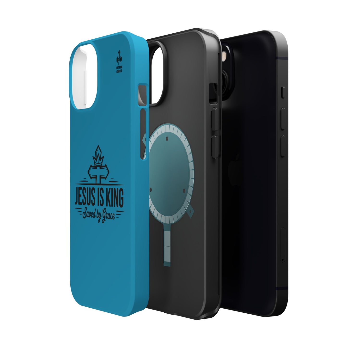 Magnetic Tough Phone Case: Jesus is King, Christian Cell Phone Cover, Gift for Believers, Durable Case for Daily Use, Faith Accessories