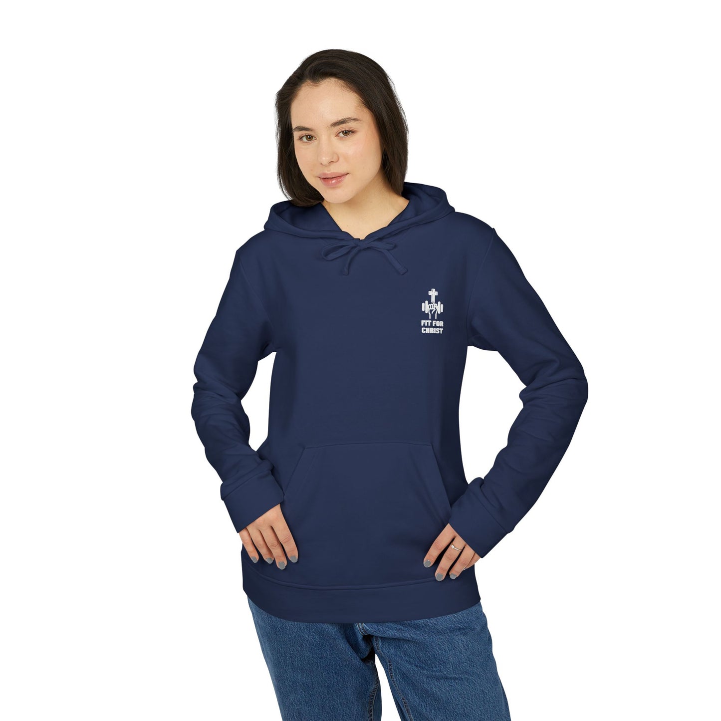 Faith-Inspired Fleece Hoodie, Cozy Comfort Wear, Unisex Casual Hoodie, Religious Apparel, Stylish Gift for Believers