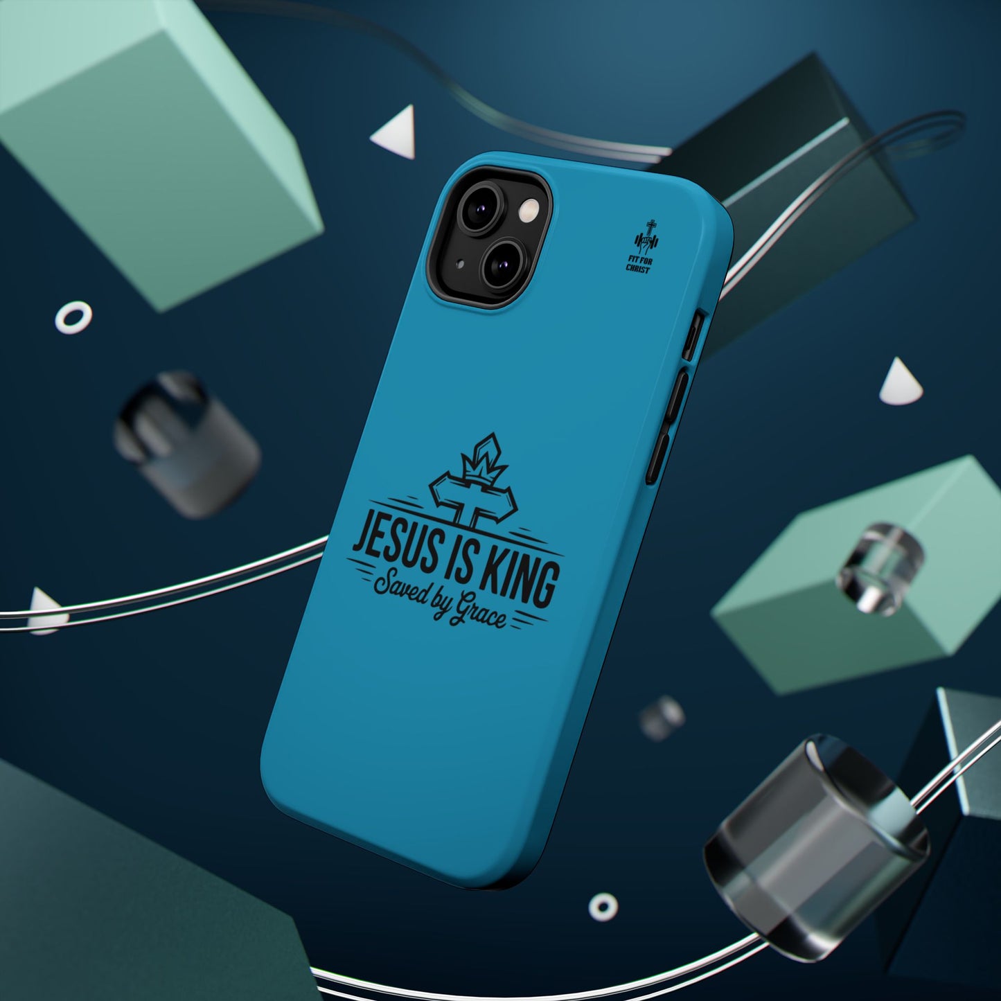 Magnetic Tough Phone Case: Jesus is King, Christian Cell Phone Cover, Gift for Believers, Durable Case for Daily Use, Faith Accessories