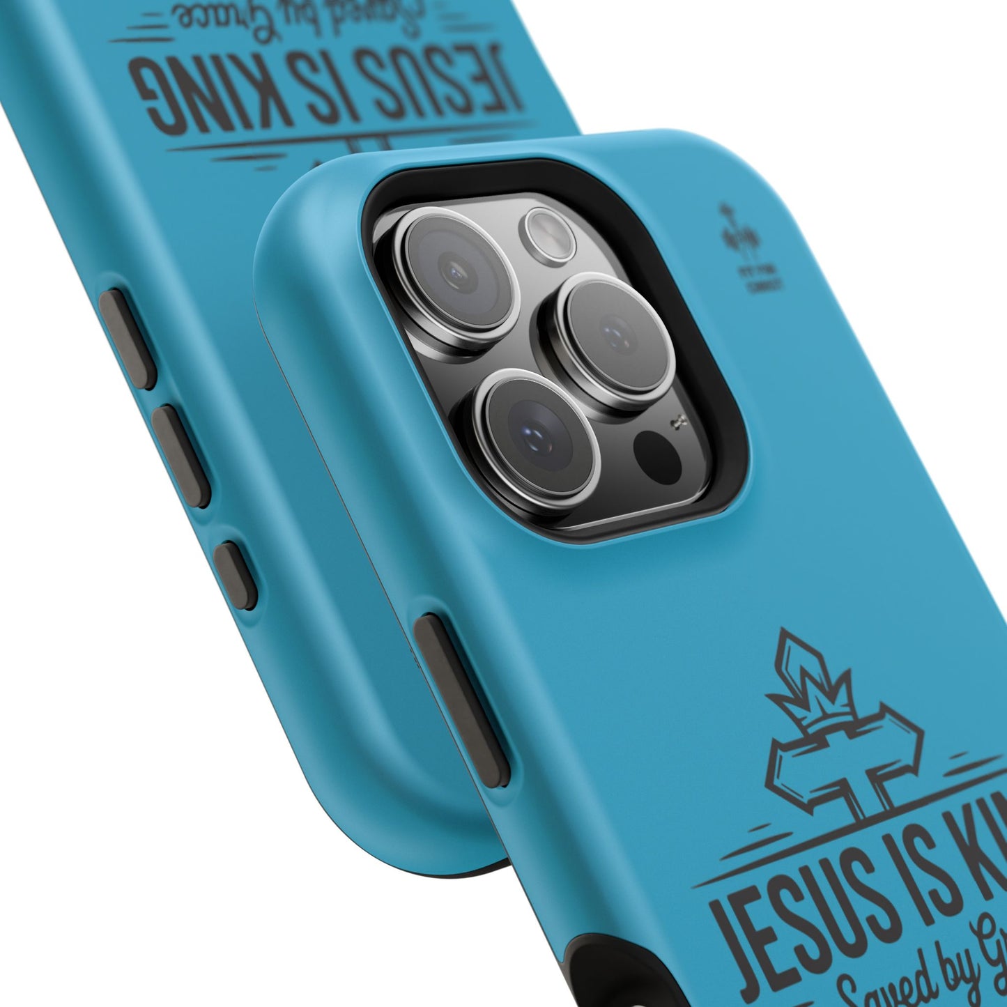 Magnetic Tough Phone Case: Jesus is King, Christian Cell Phone Cover, Gift for Believers, Durable Case for Daily Use, Faith Accessories