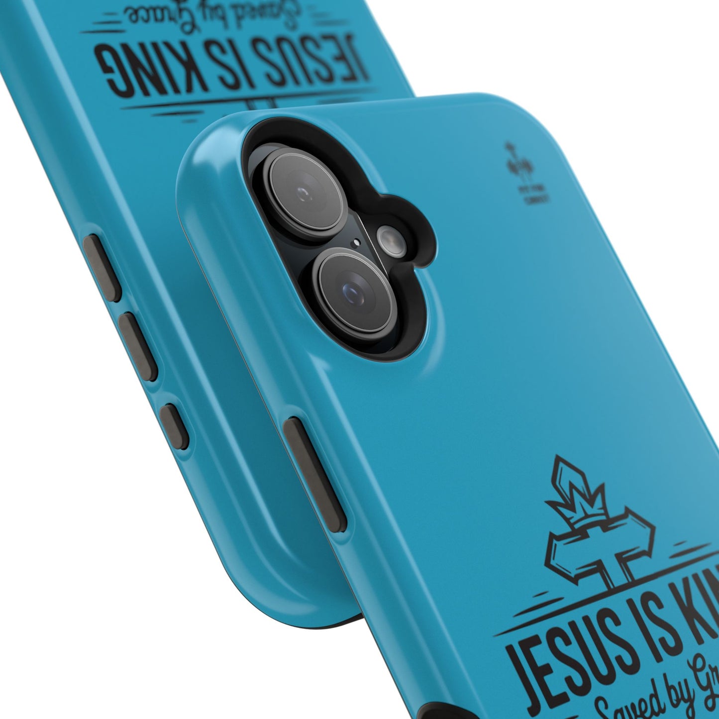 Magnetic Tough Phone Case: Jesus is King, Christian Cell Phone Cover, Gift for Believers, Durable Case for Daily Use, Faith Accessories