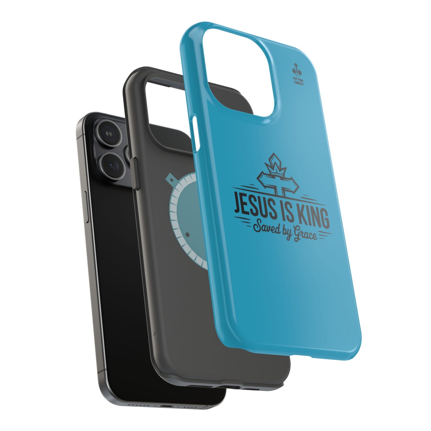 Magnetic Tough Phone Case: Jesus is King, Christian Cell Phone Cover, Gift for Believers, Durable Case for Daily Use, Faith Accessories