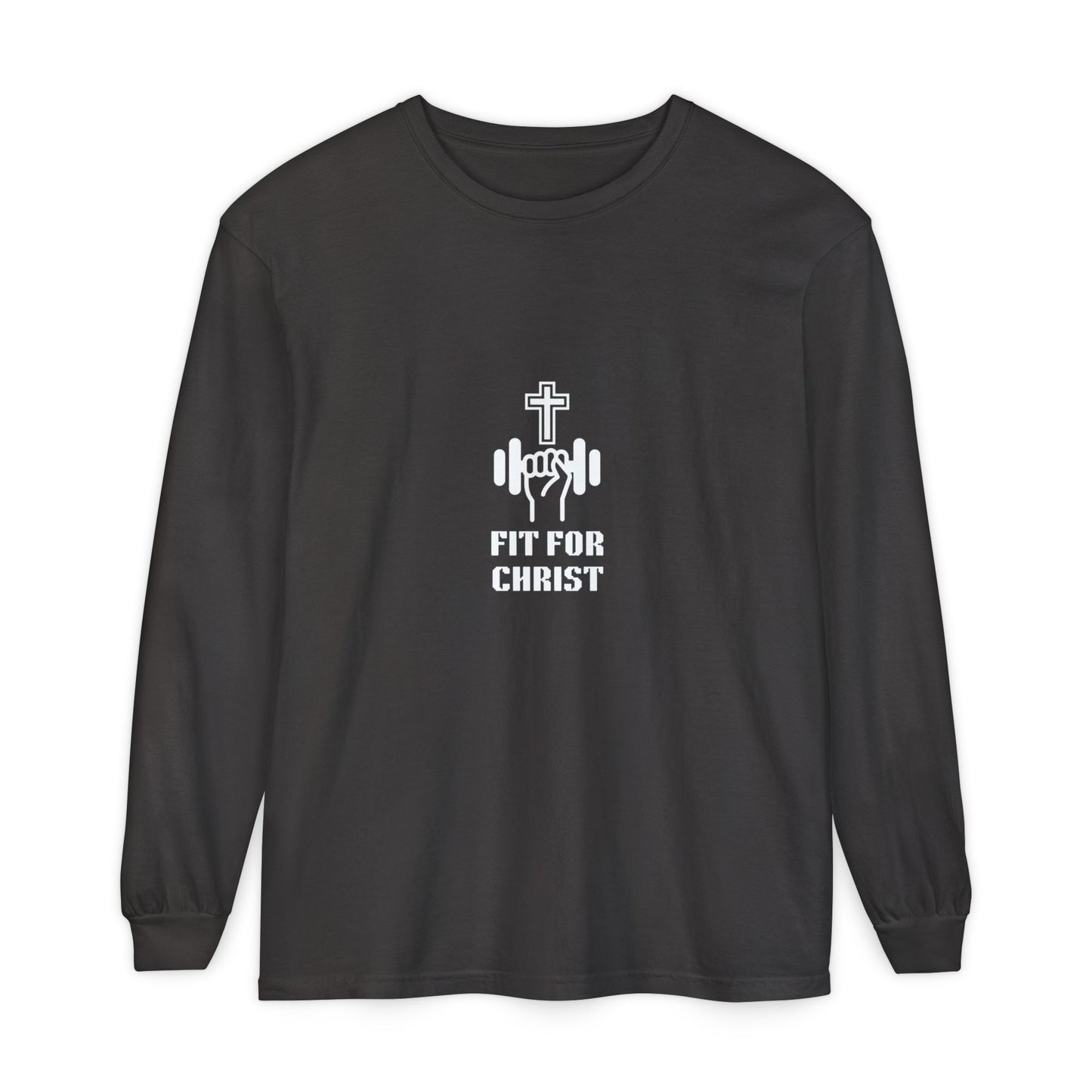 FIT FOR CHRIST Unisex Garment-dyed Long Sleeve T-Shirt