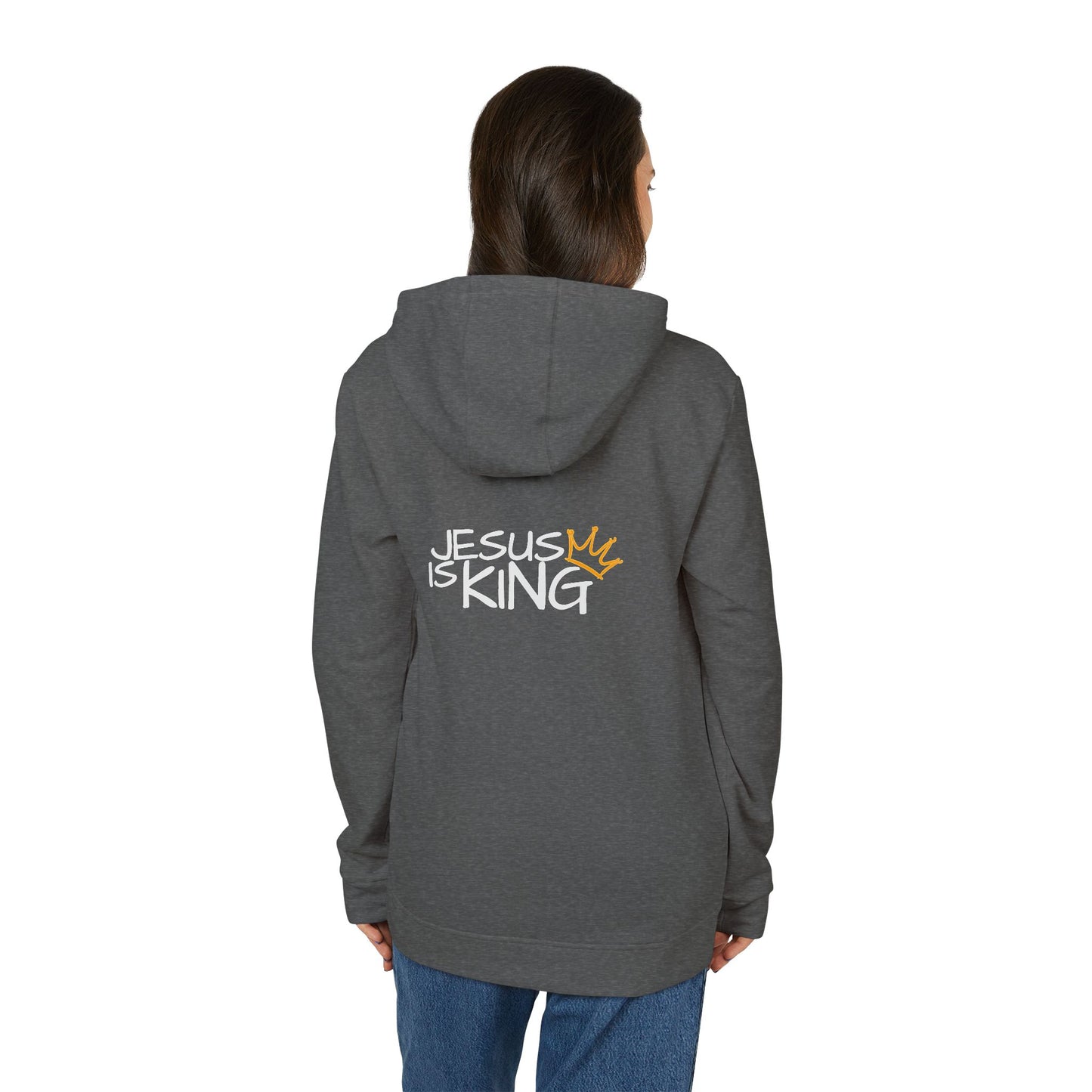 Faith-Inspired Fleece Hoodie, Cozy Comfort Wear, Unisex Casual Hoodie, Religious Apparel, Stylish Gift for Believers
