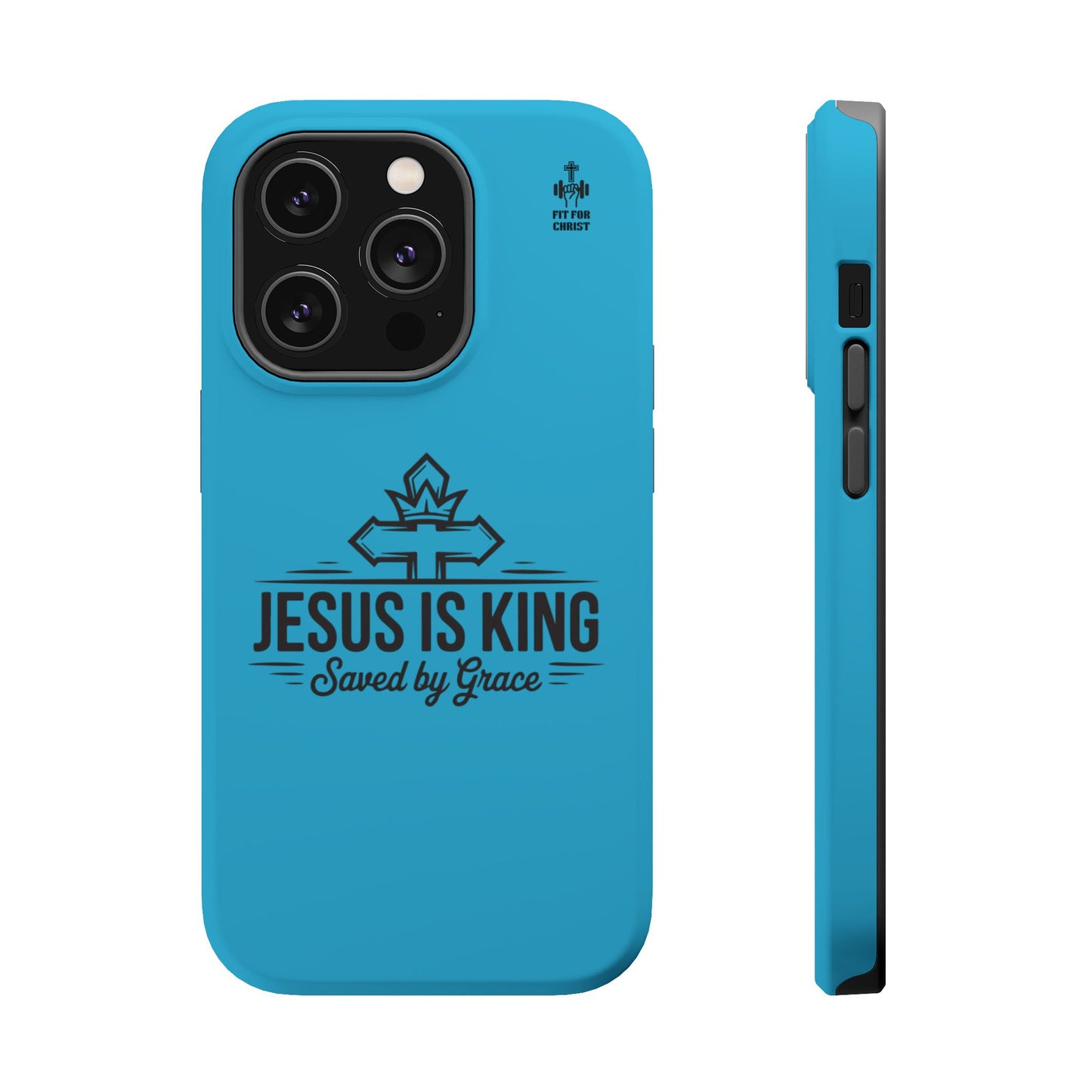 Magnetic Tough Phone Case: Jesus is King, Christian Cell Phone Cover, Gift for Believers, Durable Case for Daily Use, Faith Accessories